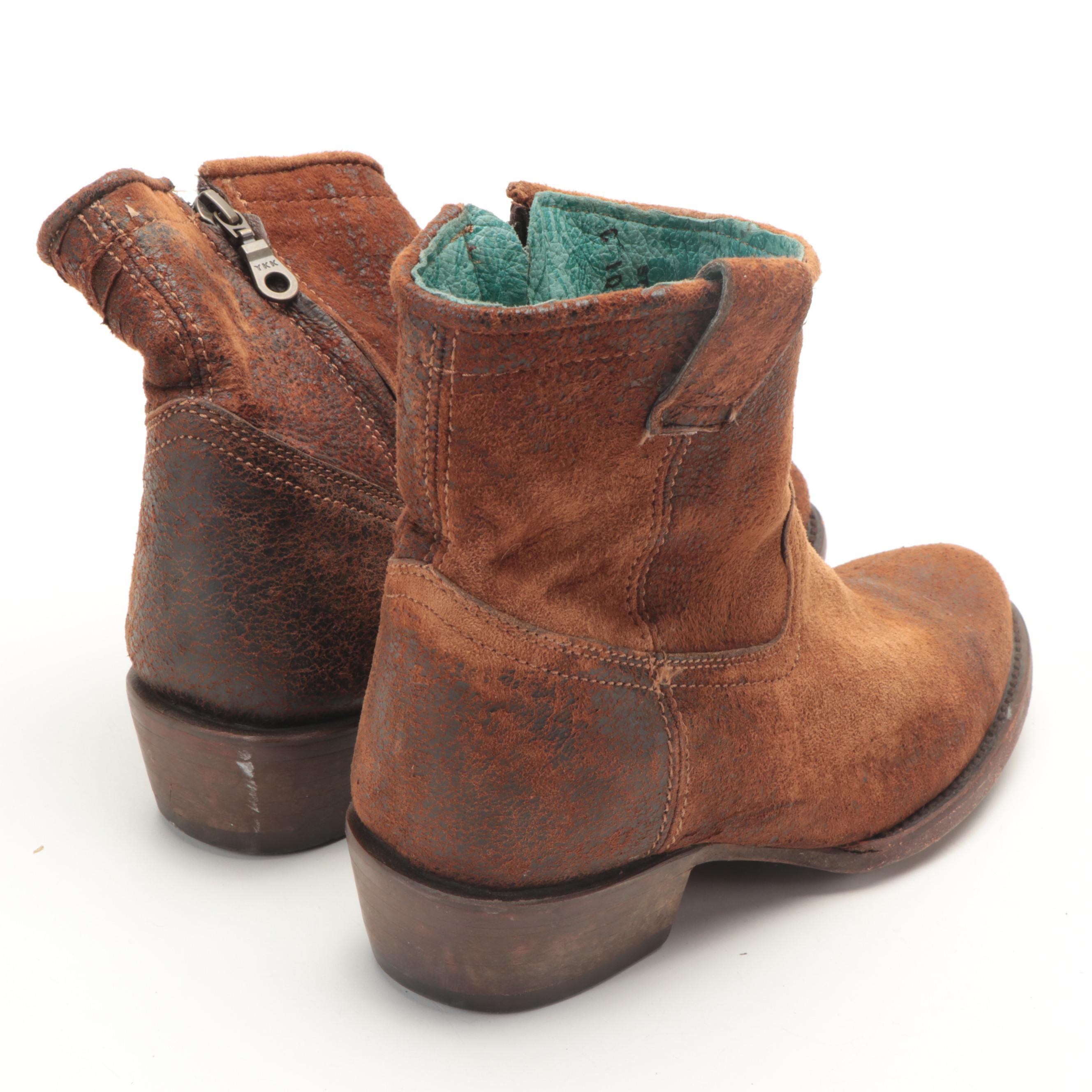 Corral Side-Zip Boots with Sundance Fringe Boots