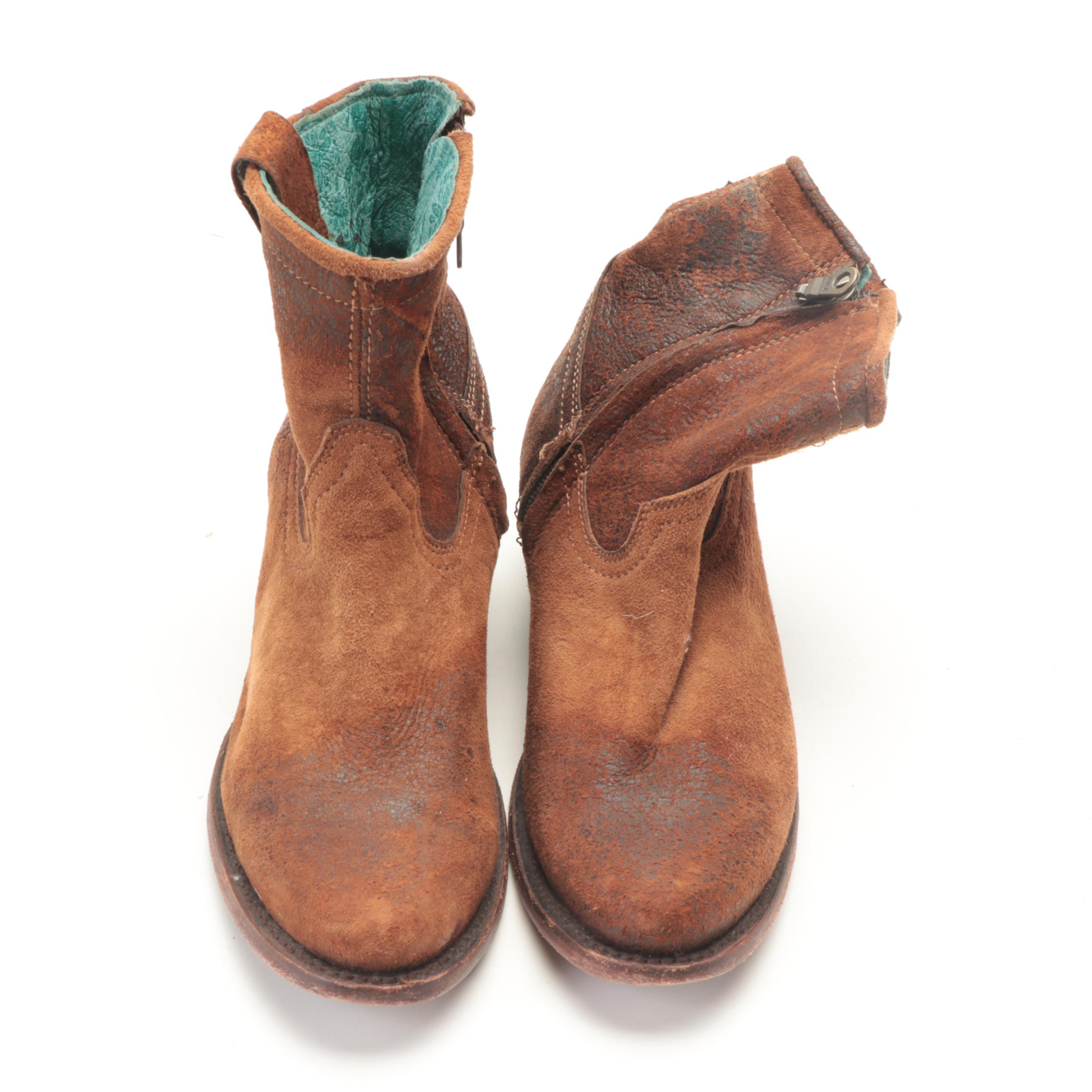 Corral Side-Zip Boots with Sundance Fringe Boots