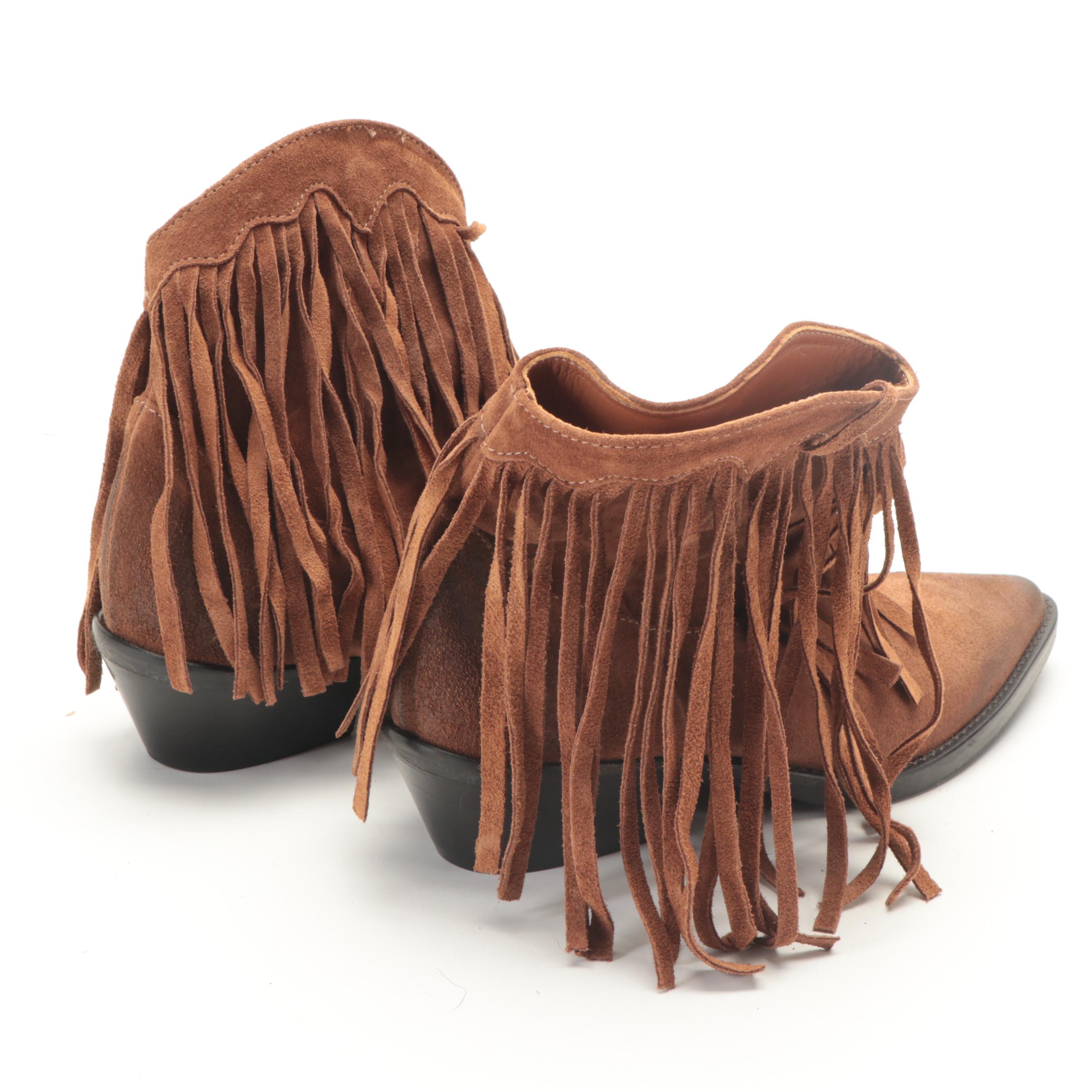 Corral Side-Zip Boots with Sundance Fringe Boots