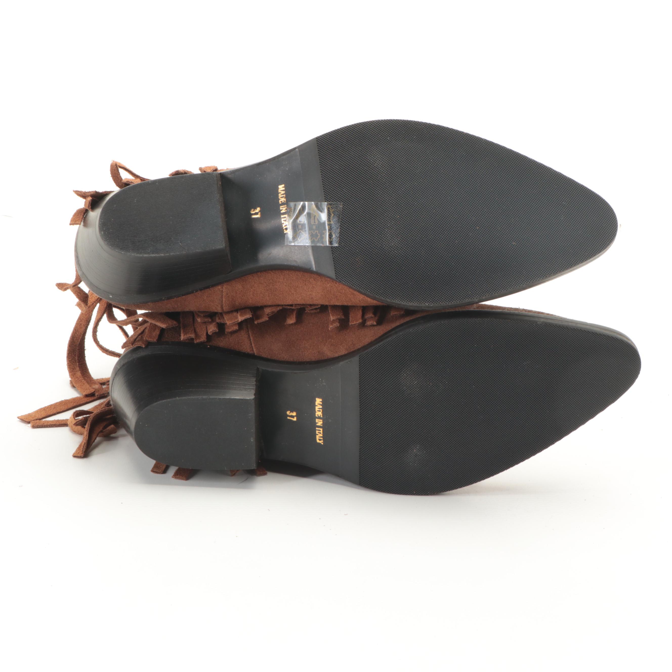 Corral Side-Zip Boots with Sundance Fringe Boots