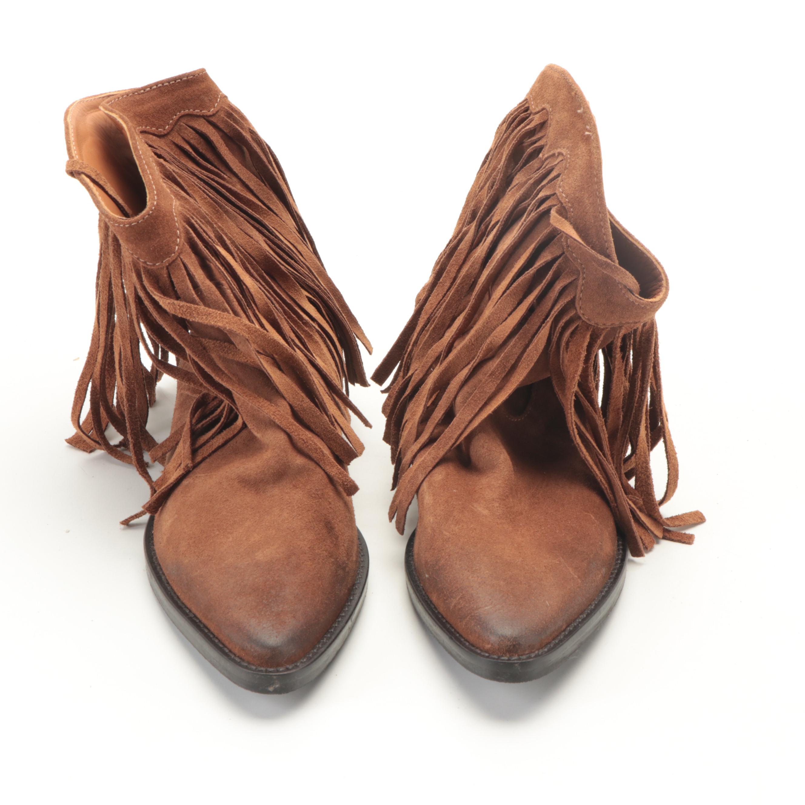 Corral Side-Zip Boots with Sundance Fringe Boots