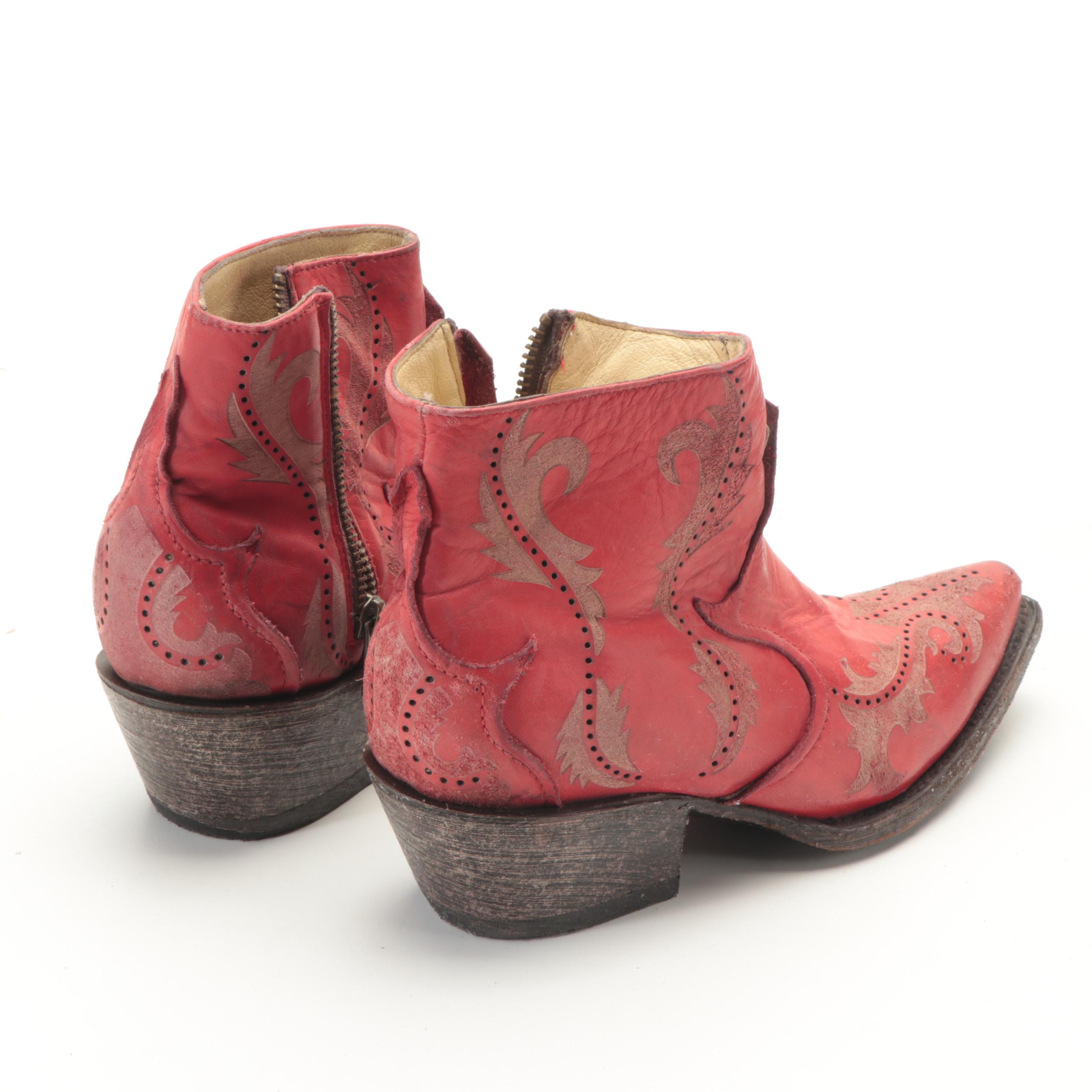 Corral Side-Zip Boots with Sundance Fringe Boots