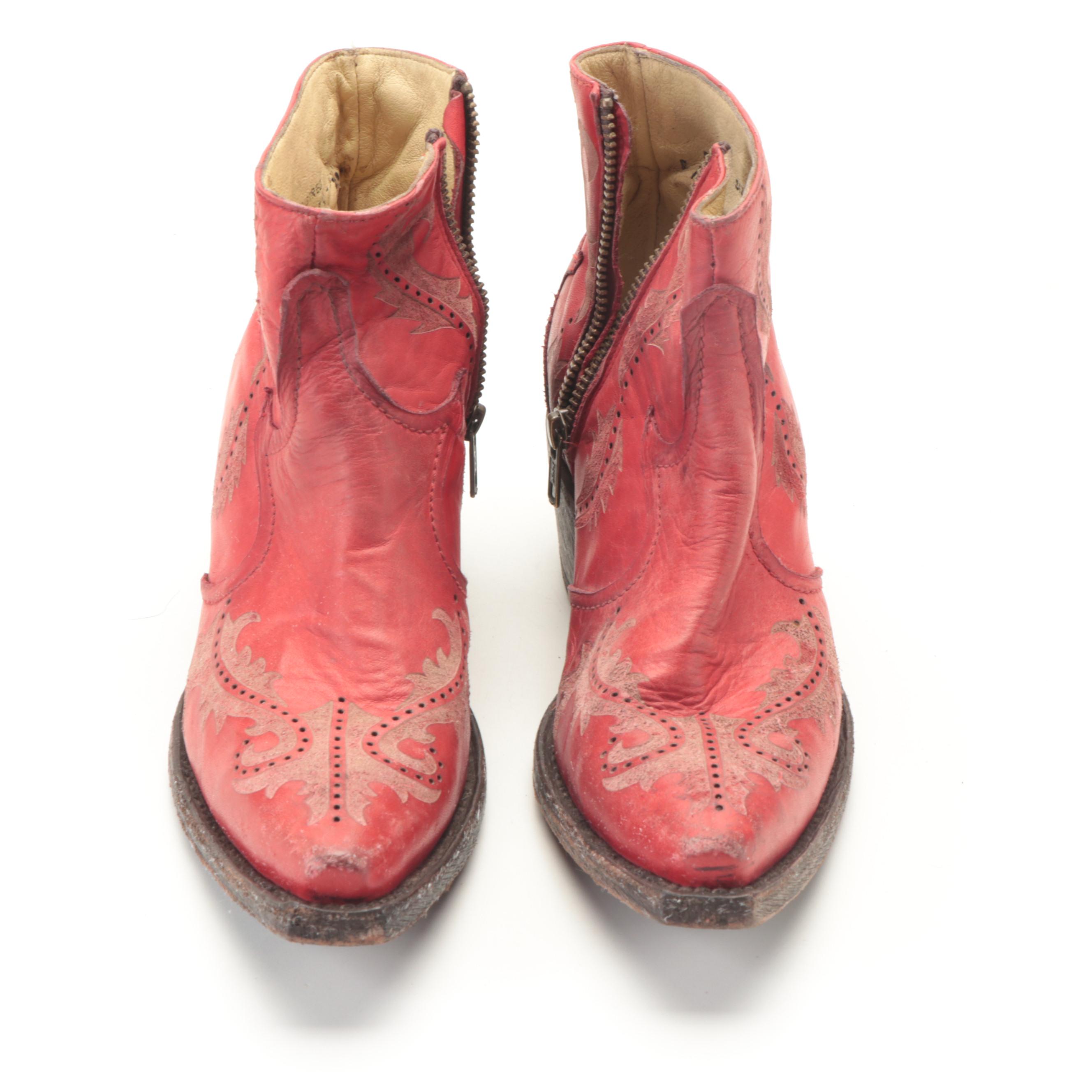 Corral Side-Zip Boots with Sundance Fringe Boots