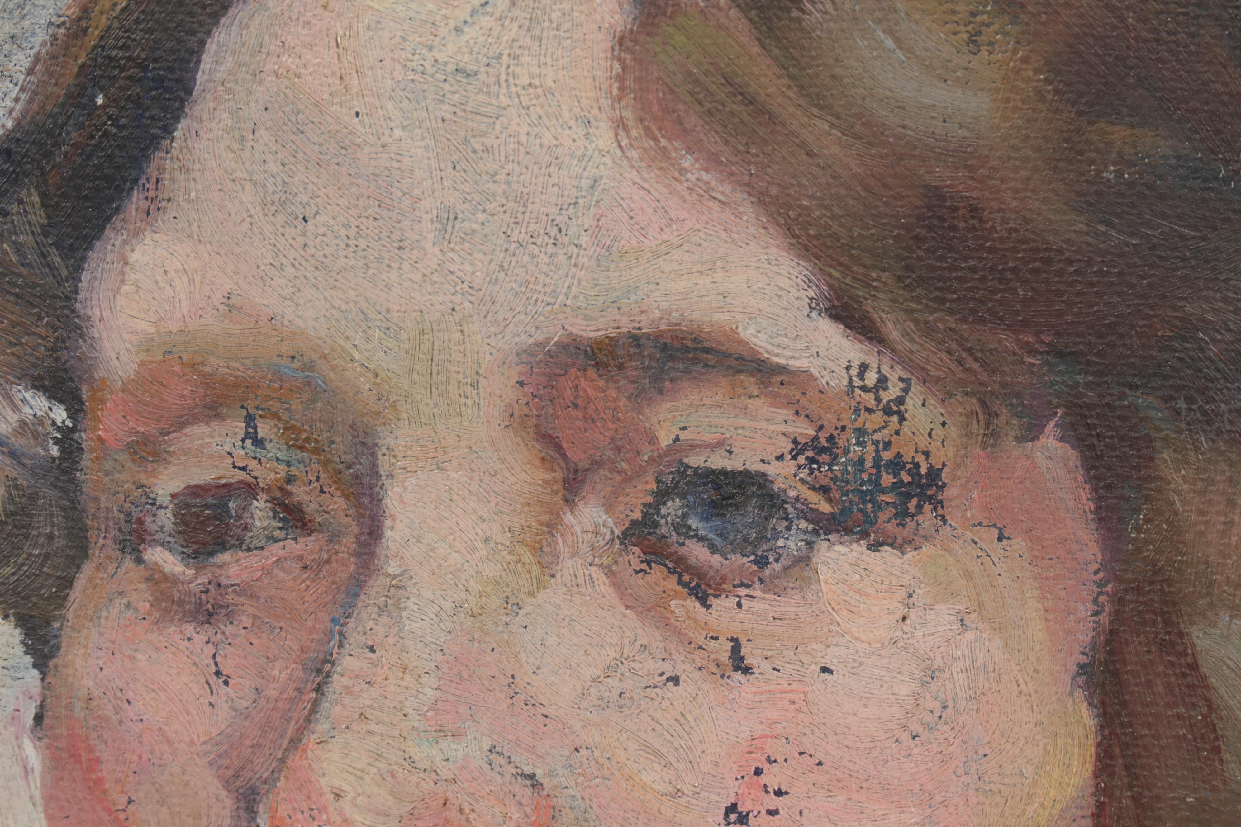 Female Portrait Oil Paintings, Early 20th Century