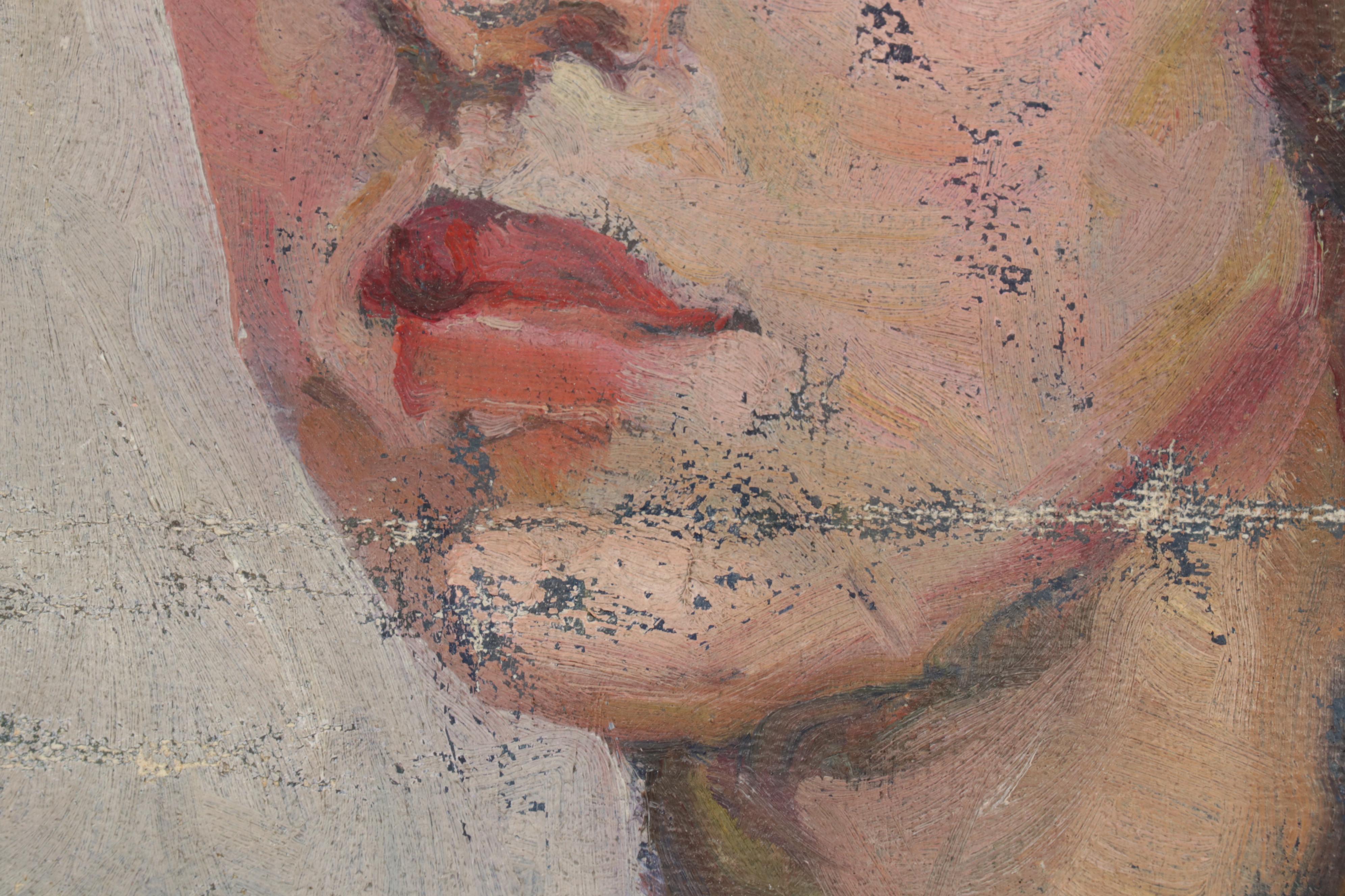 Female Portrait Oil Paintings, Early 20th Century