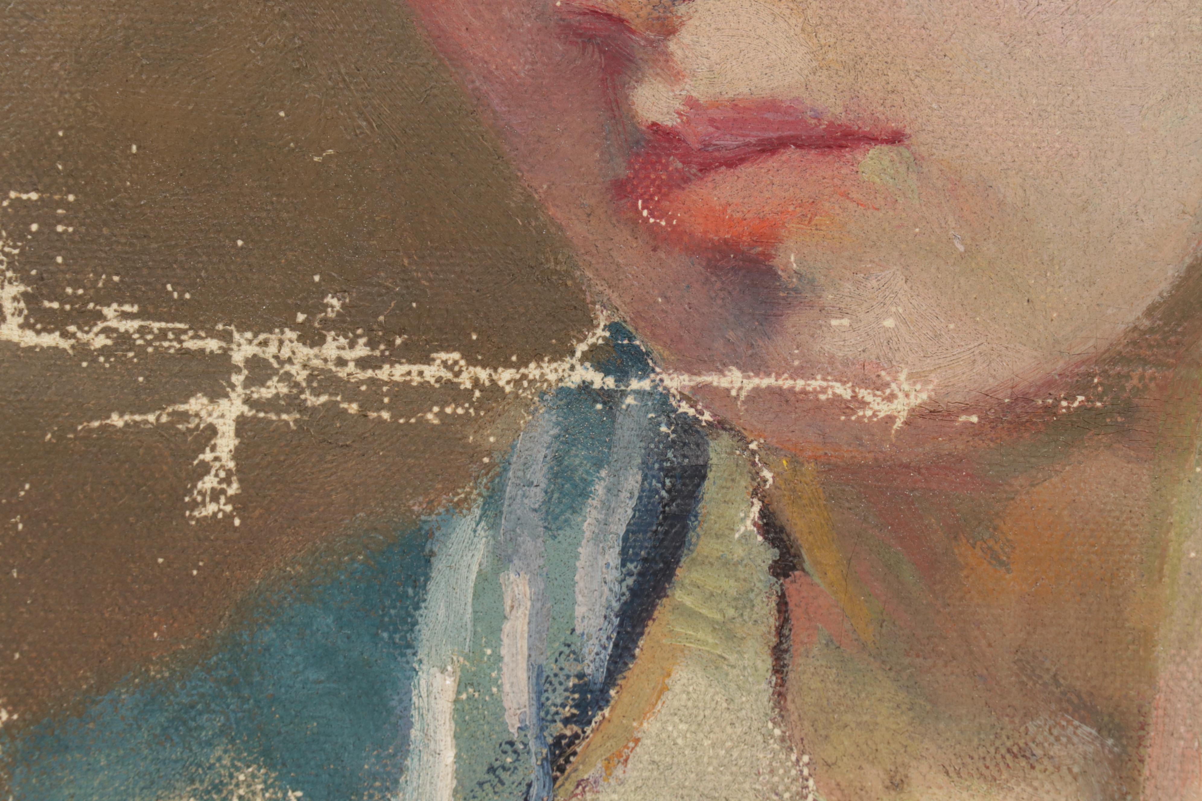 Female Portrait Oil Paintings, Early 20th Century