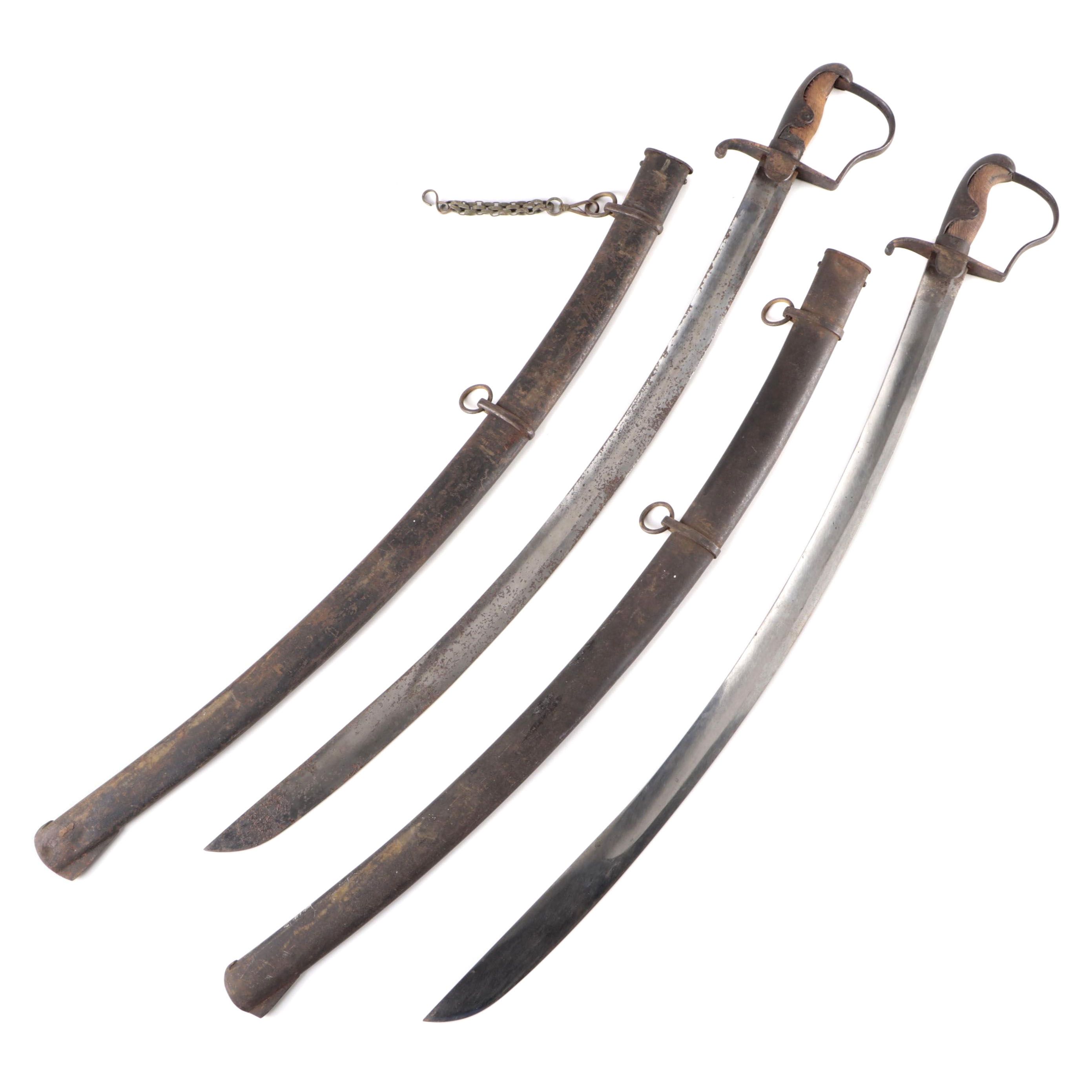 Prussian M1811 'Blücher' Cavalry Saber Pair With Scabbards
