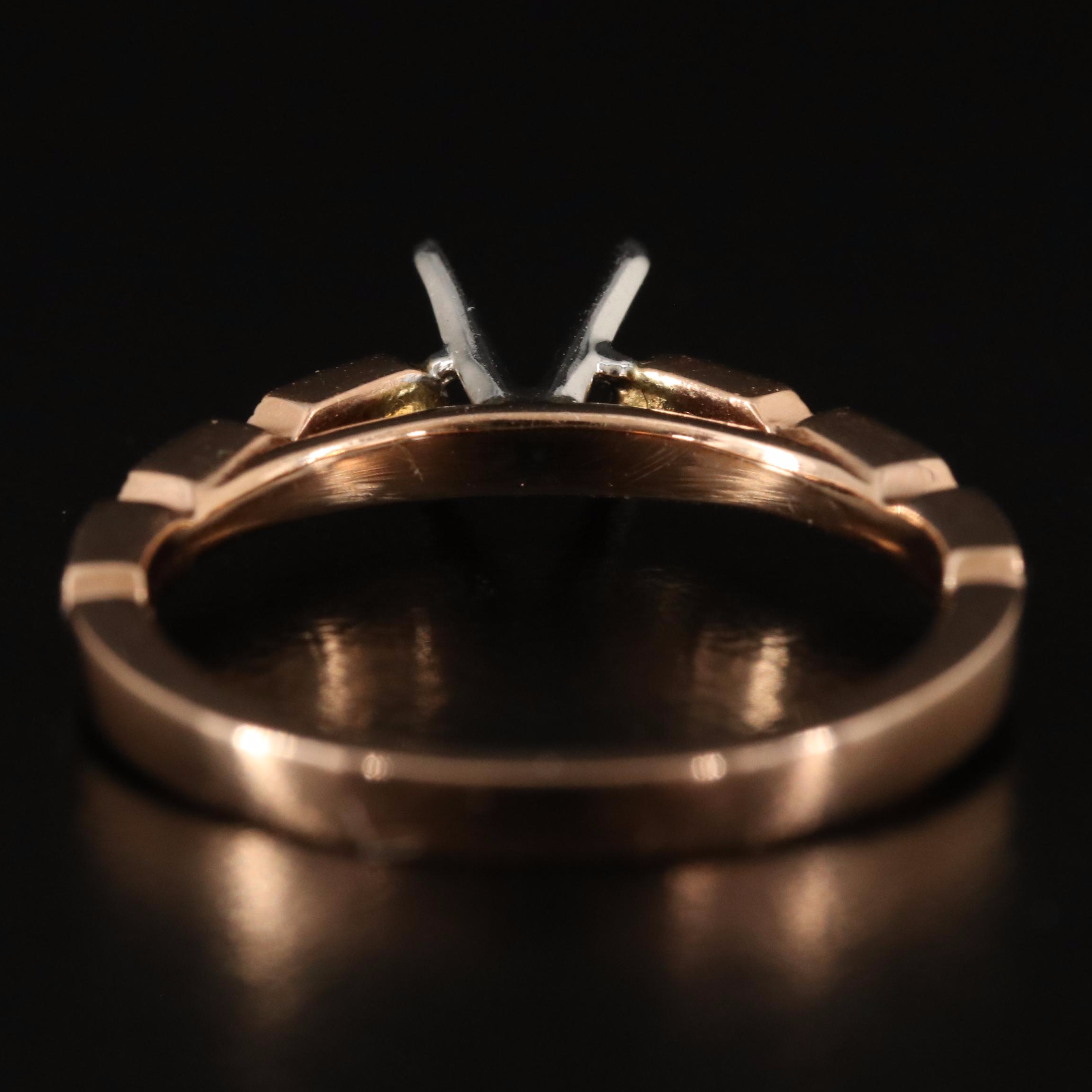 14K Rose Gold 0.27 CTW Diamond Semi-Mount Ring