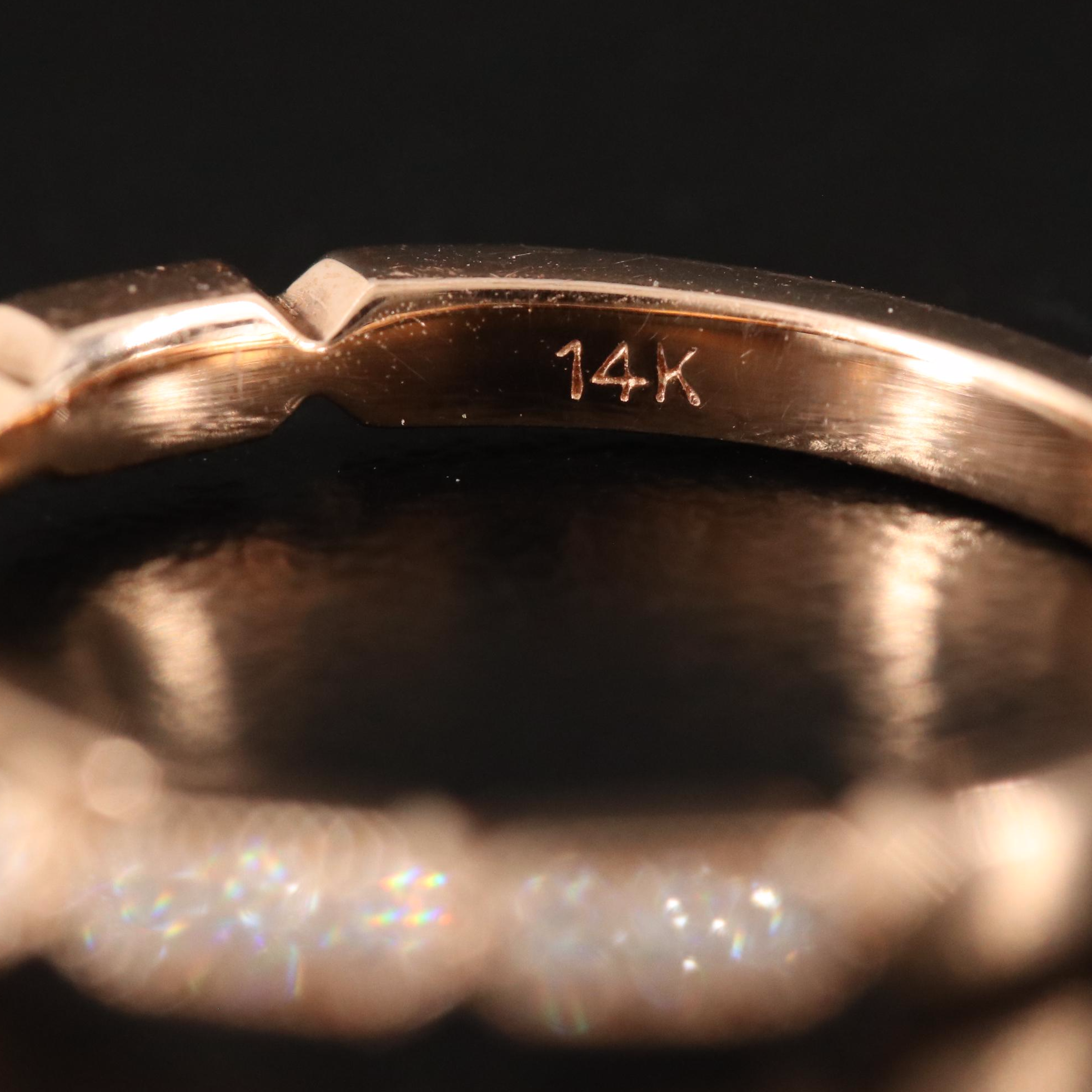 14K Rose Gold 0.27 CTW Diamond Semi-Mount Ring