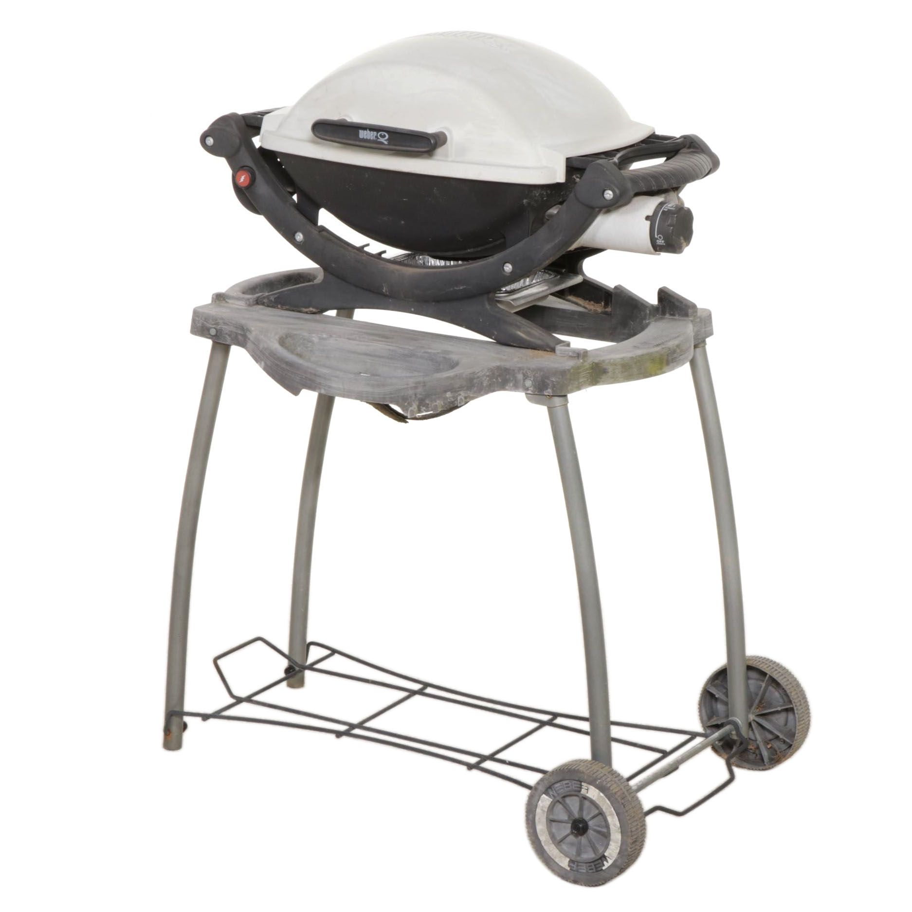 Weber Q120 Liquid Propane Portable Grill on Stand