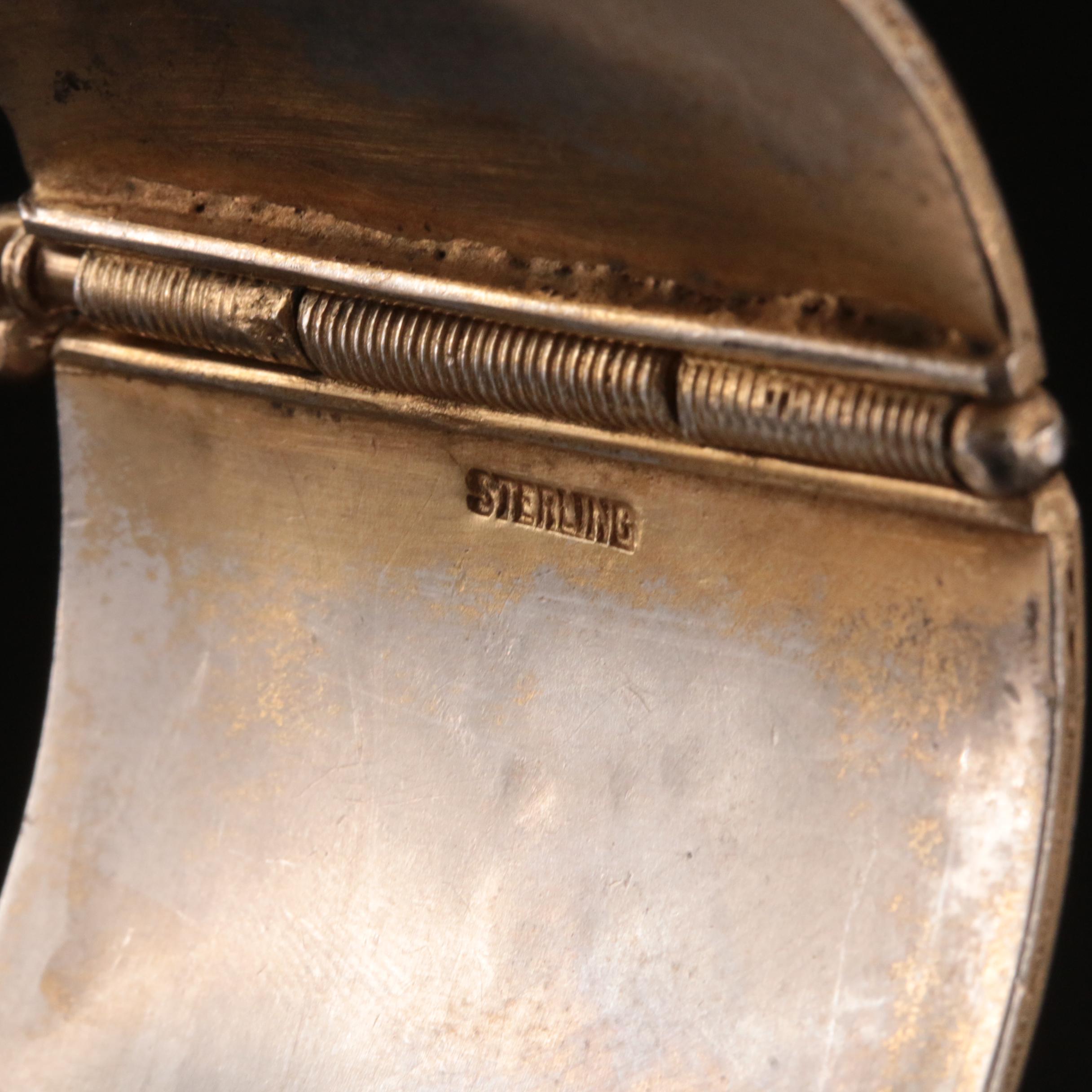 Tiger's Eye, Agate and Sterling Featured in Hinged Bangle and Necklace Selection