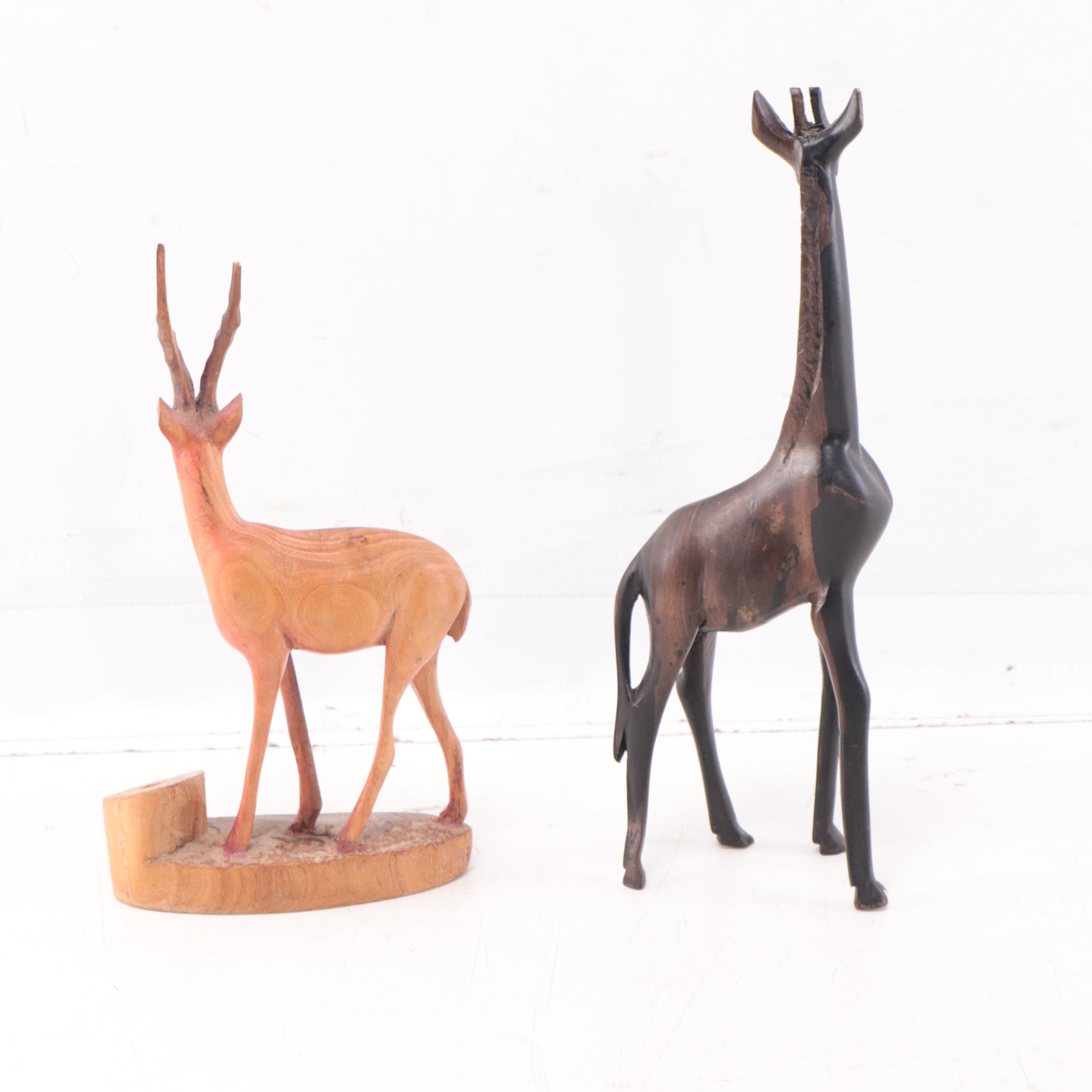 Ben Apollo Maasai Pottery Male and Female Busts with Varied African Sculptures