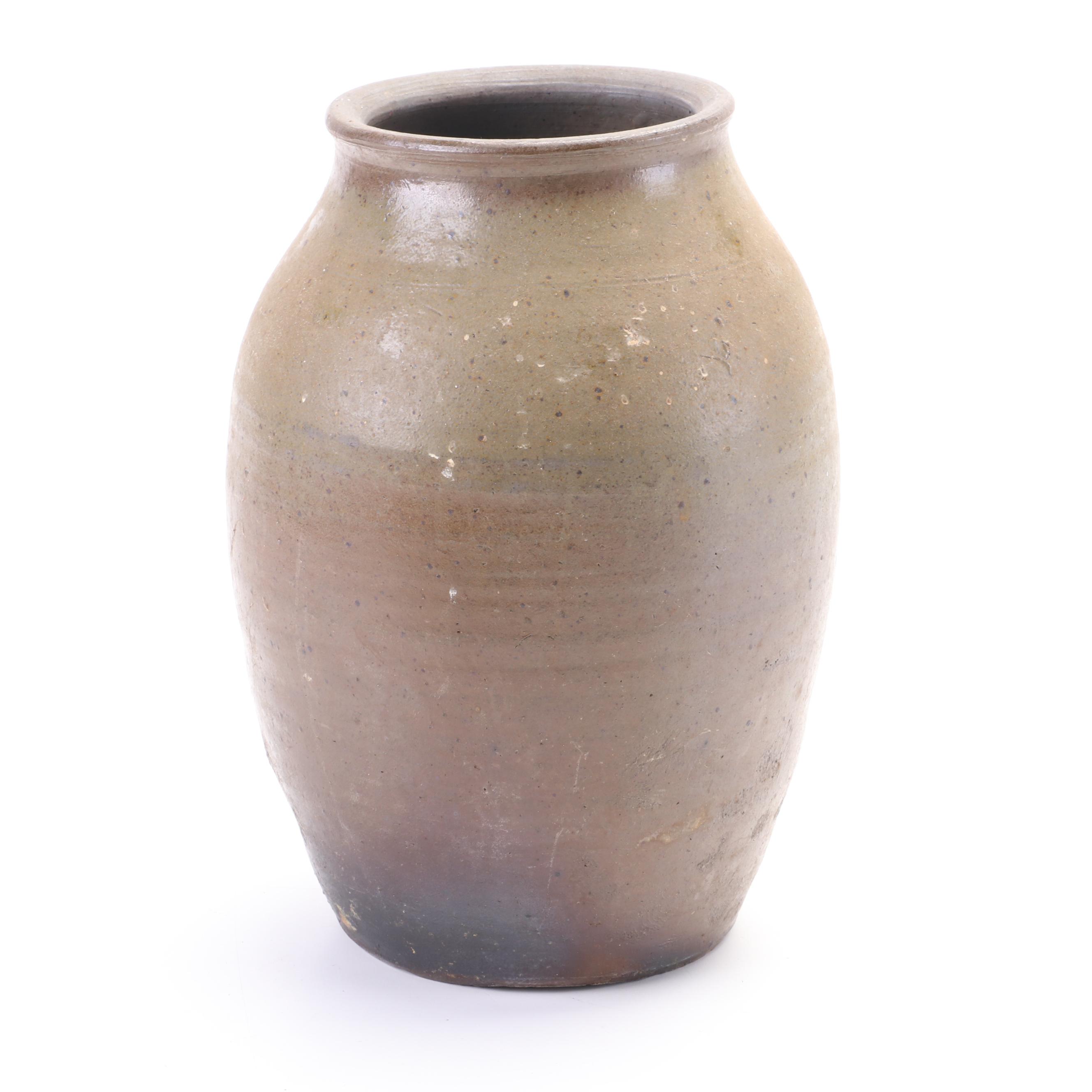 Victorian Ceramic Molded Tree Trunk Milk Pitcher and Other Salt Glazed Stoneware