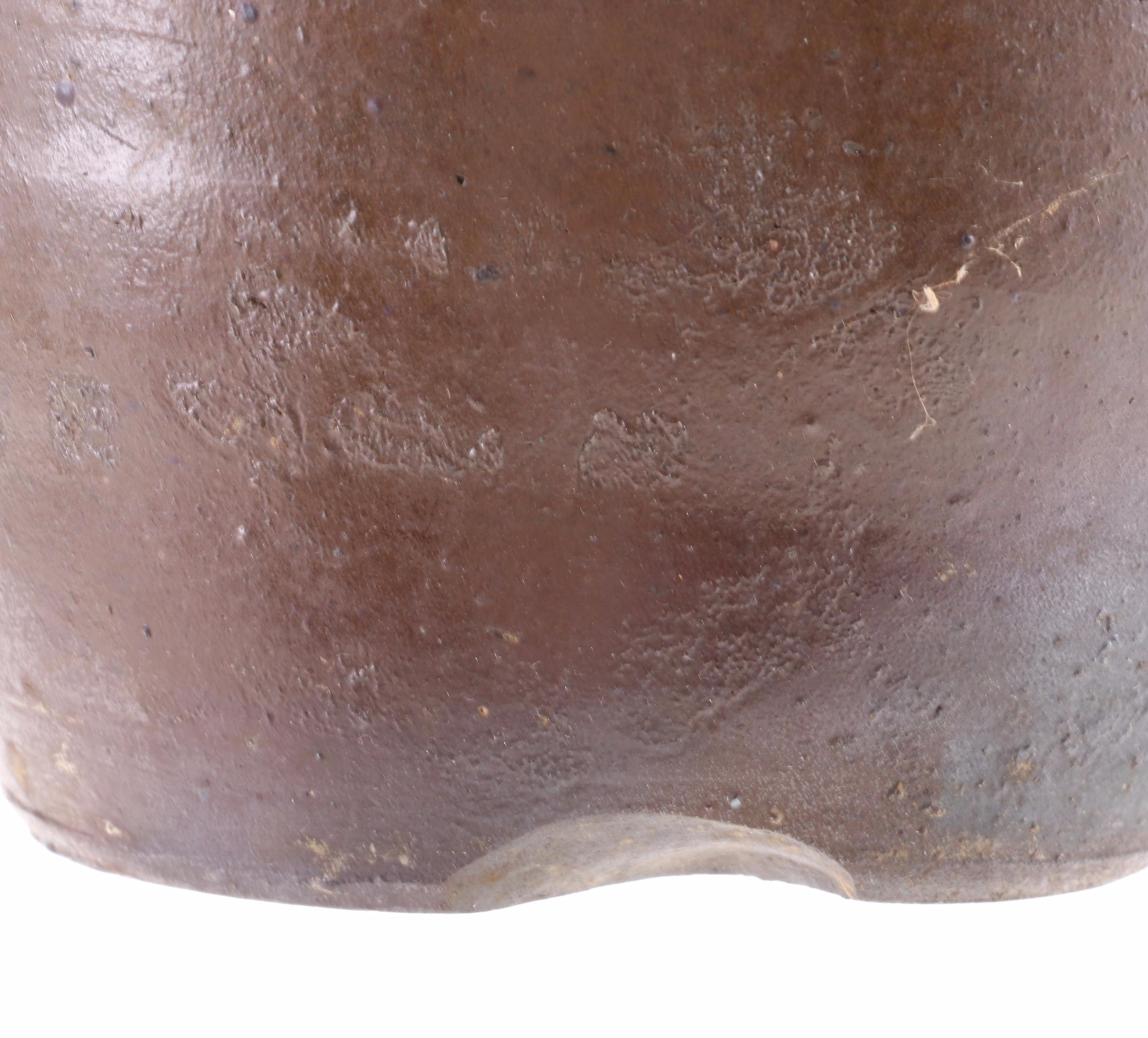 Victorian Ceramic Molded Tree Trunk Milk Pitcher and Other Salt Glazed Stoneware