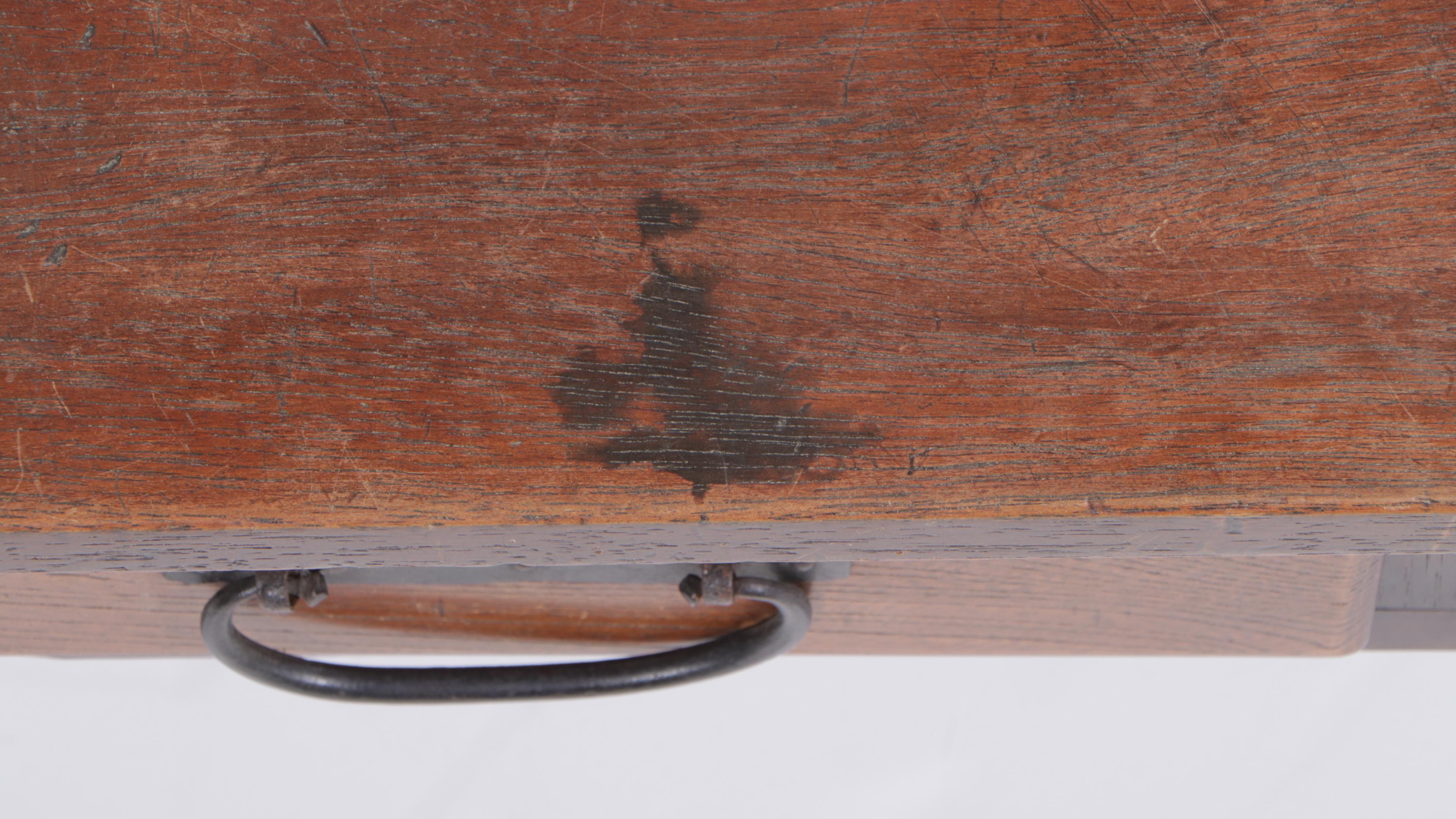 Korean Wooden Two Drawer Scholars Desk, Mid-20th Century