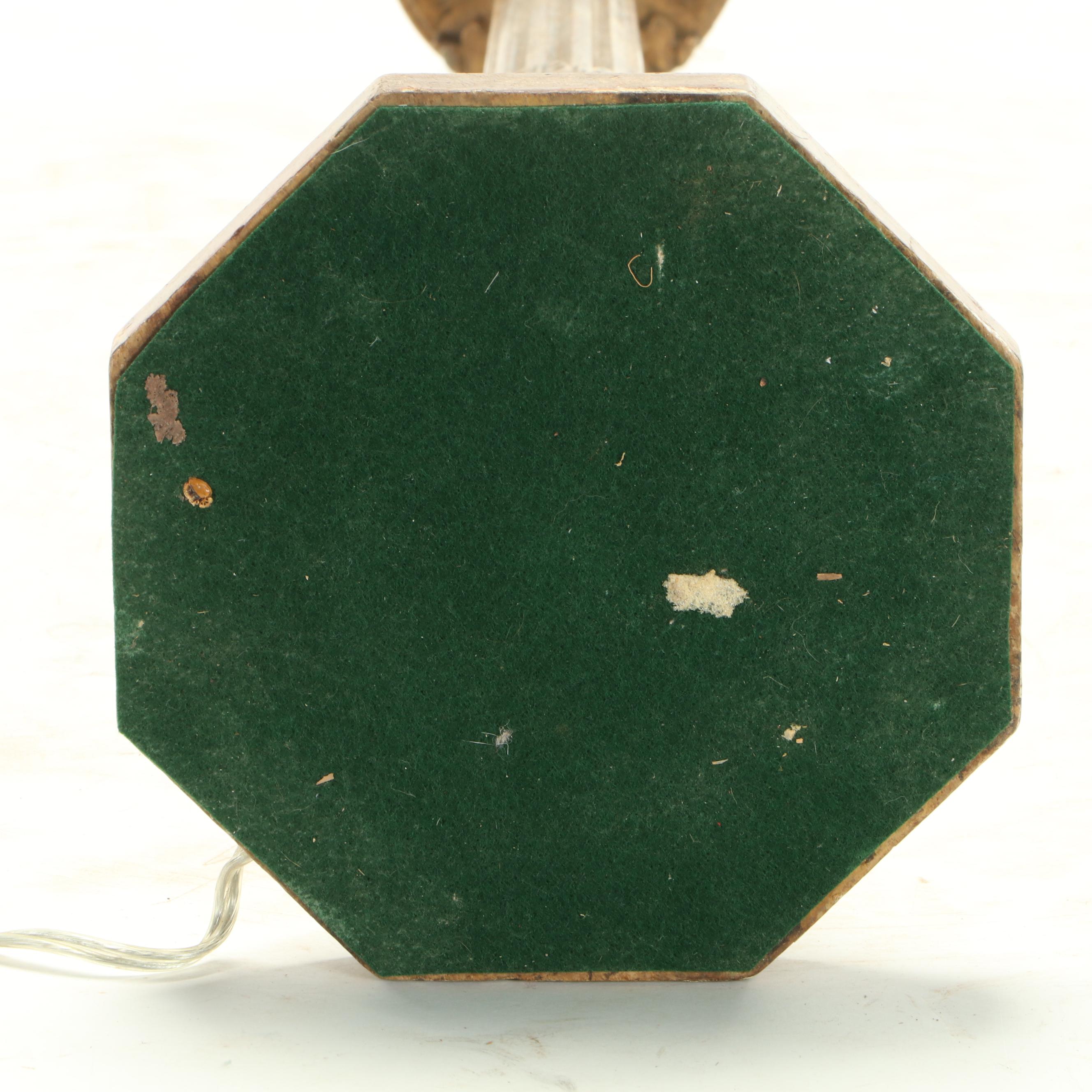 Neoclassical Style Carved Giltwood Console Table Lamp, Early to Mid-20th Century