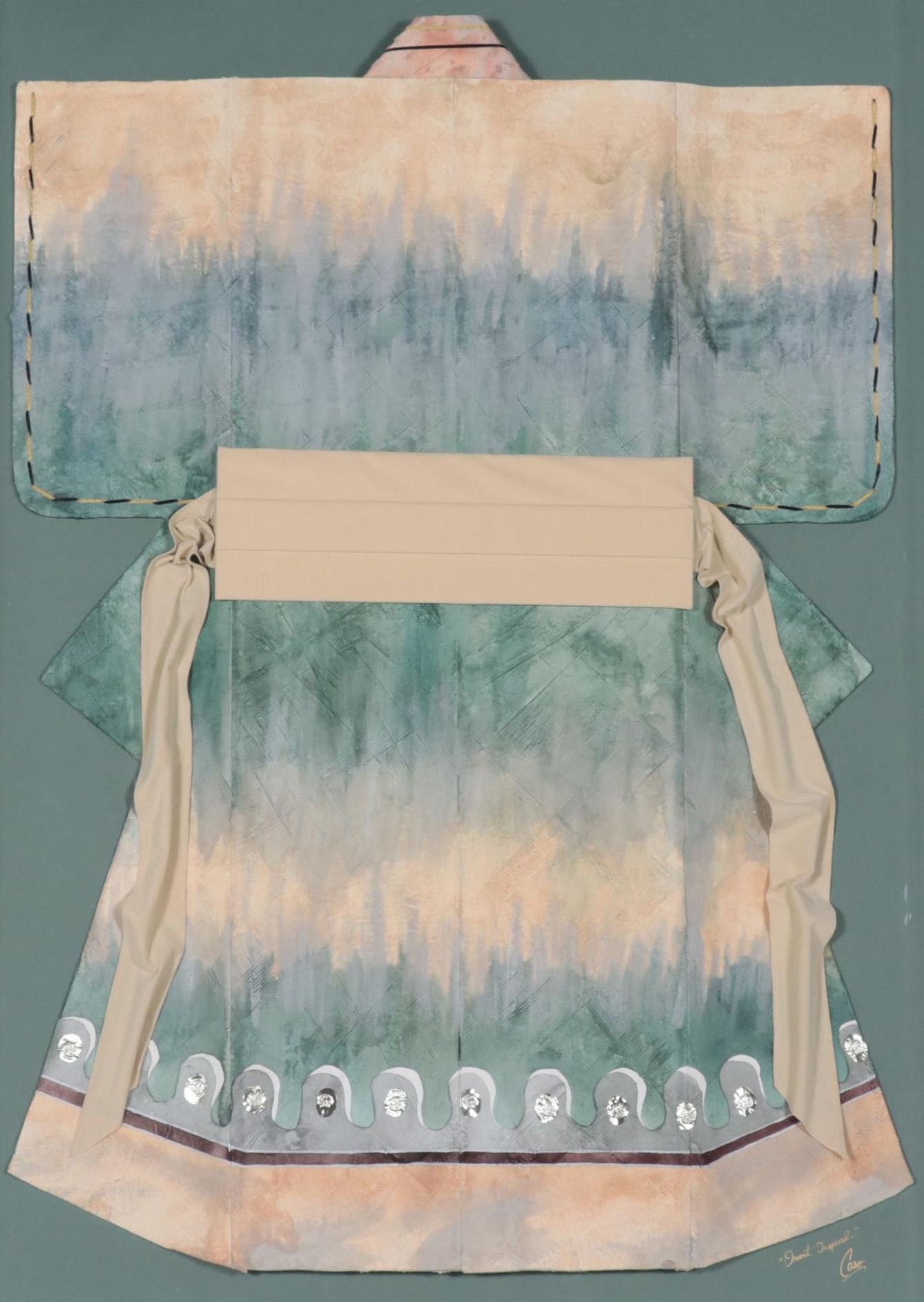 Julian Caso Large-Scale Mixed Media "Orient Inspired"