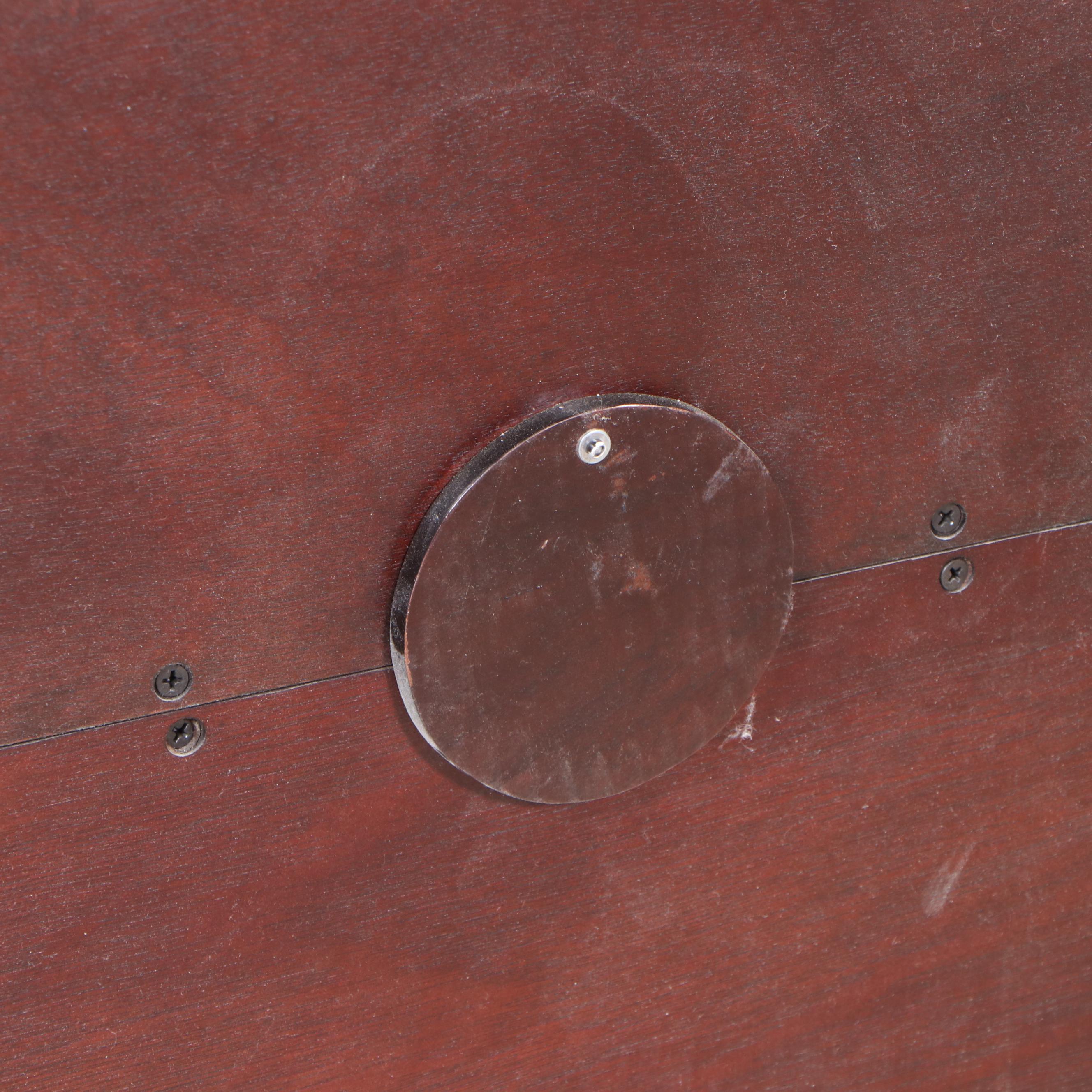 Outlook International Art Deco Style Rosewood-Stained Media Cabinet