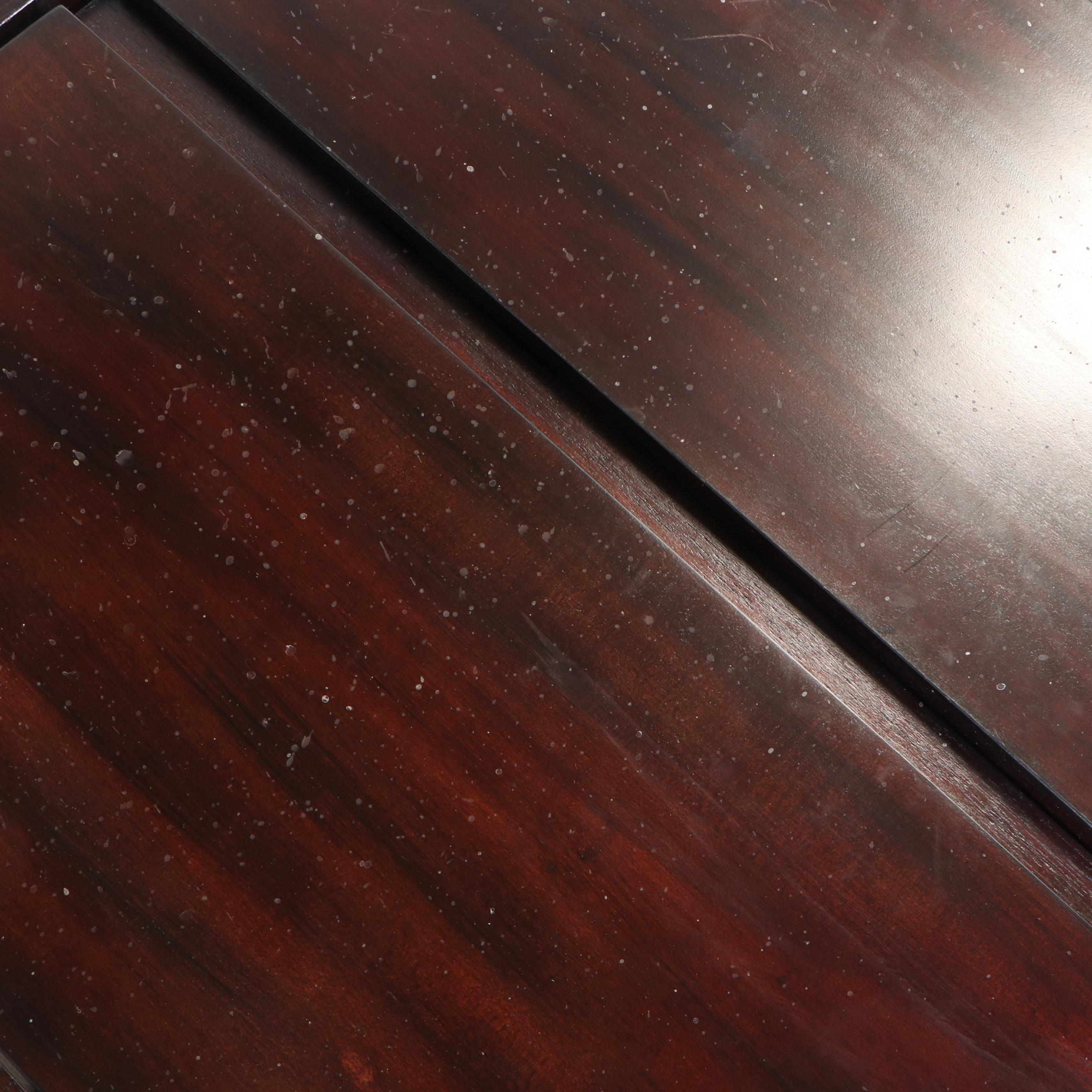 Outlook International Art Deco Style Rosewood-Stained Media Cabinet