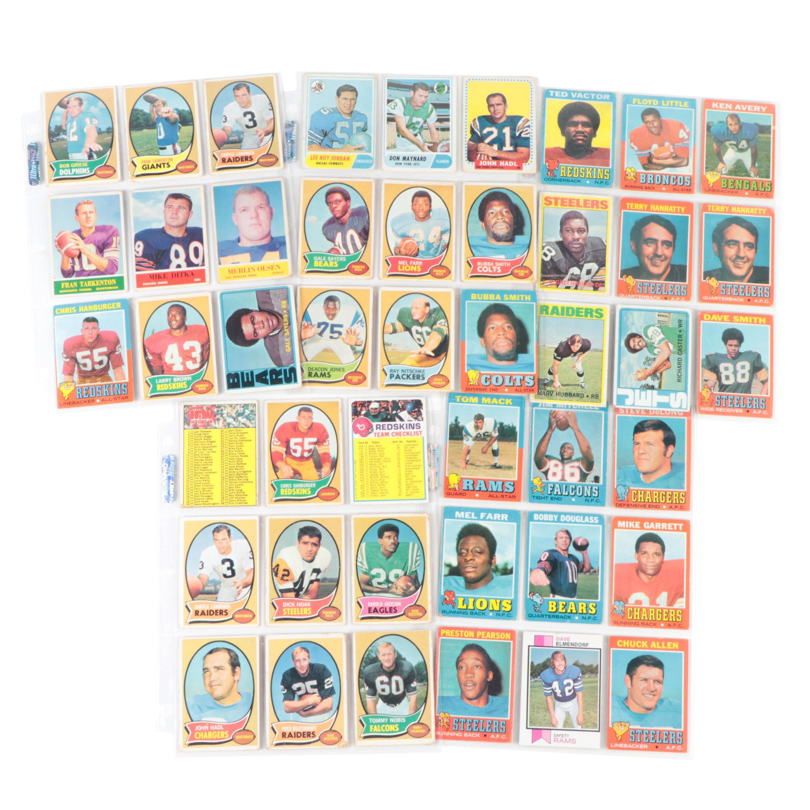 Topps Football Cards Including Tarkenton, Sayers, Lamonica and More, 1970s