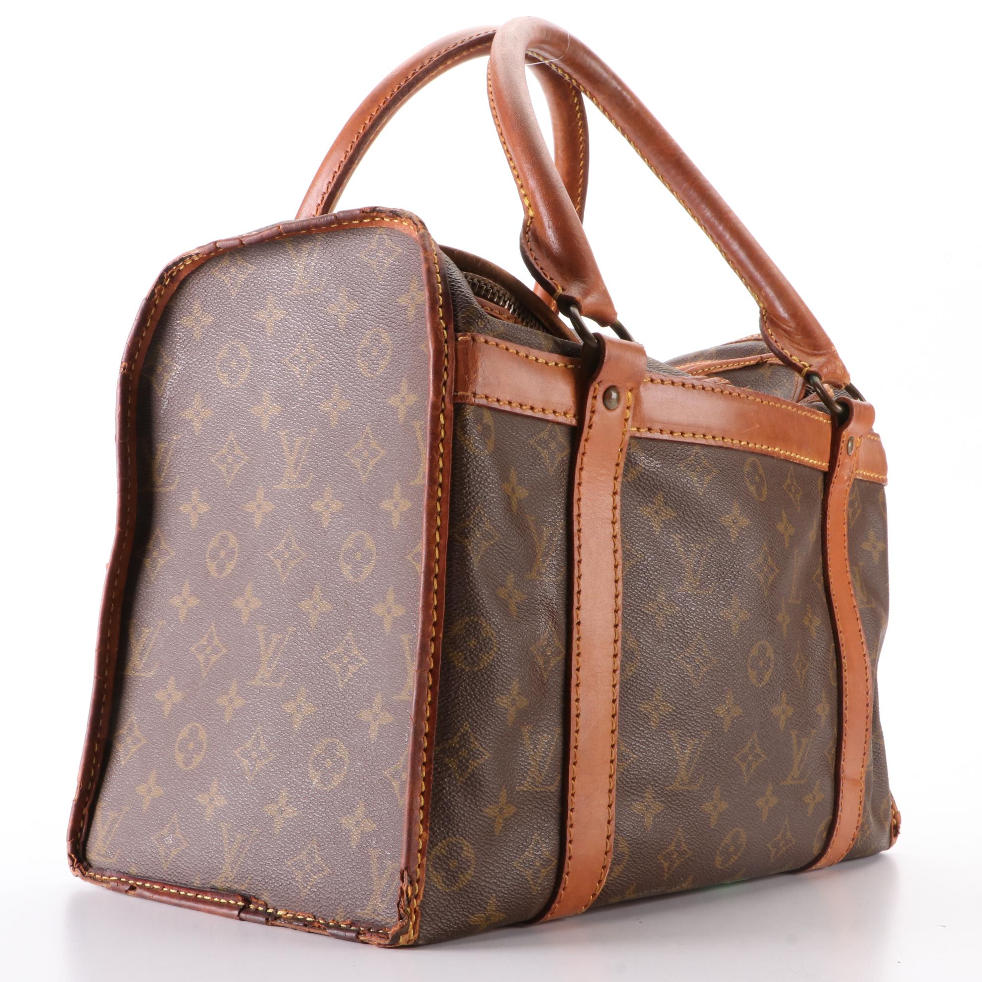 Louis Vuitton Sac Chaussures  in Monogram Canvas and Vachetta Leather