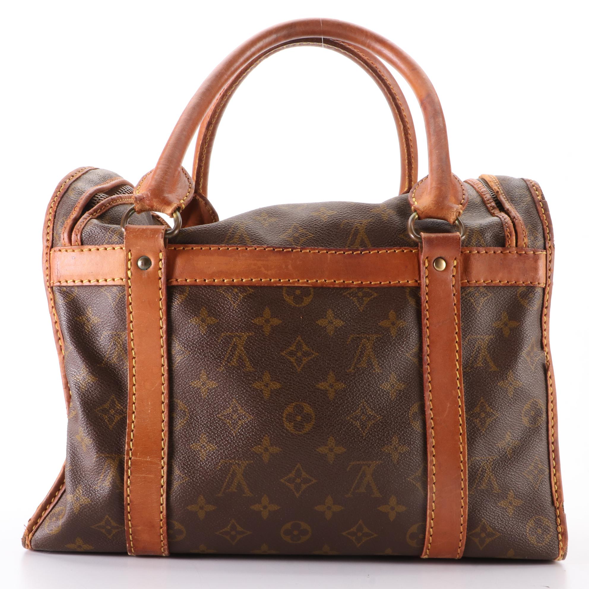 Louis Vuitton Sac Chaussures  in Monogram Canvas and Vachetta Leather