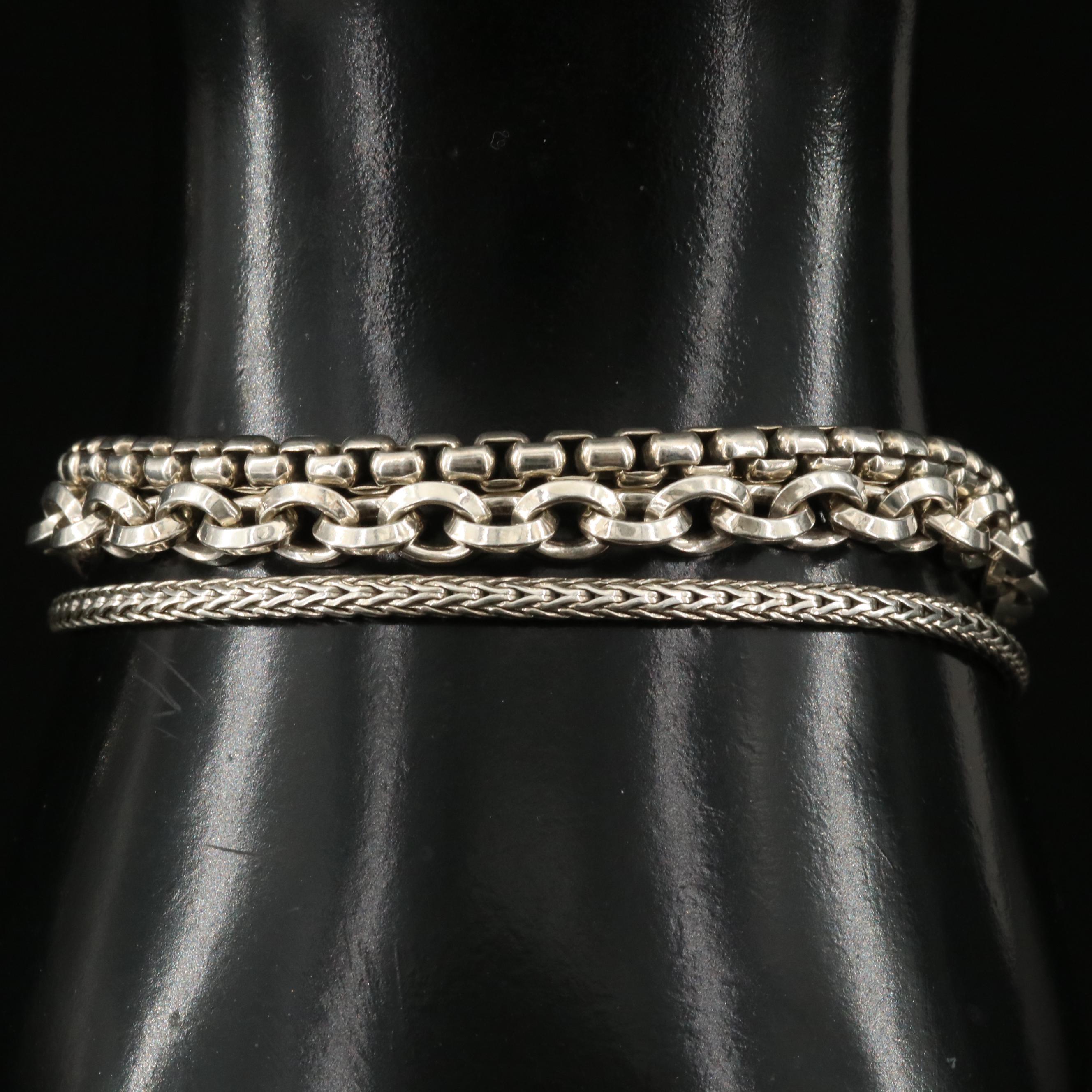 John Hardy Remix Carabines Triple Row Sterling Bracelet