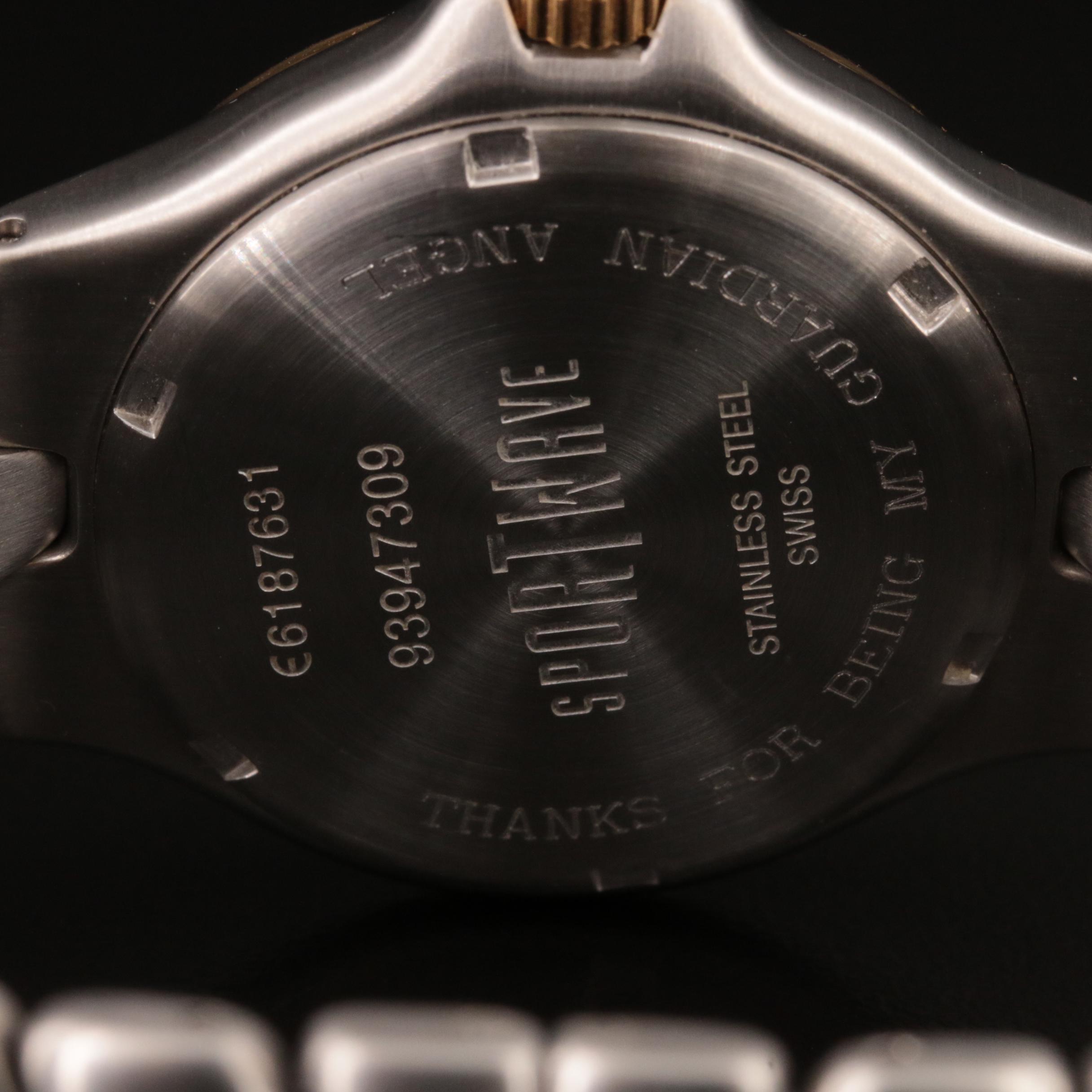 18K and Stainless Steel Ebel Sport Wave Watch