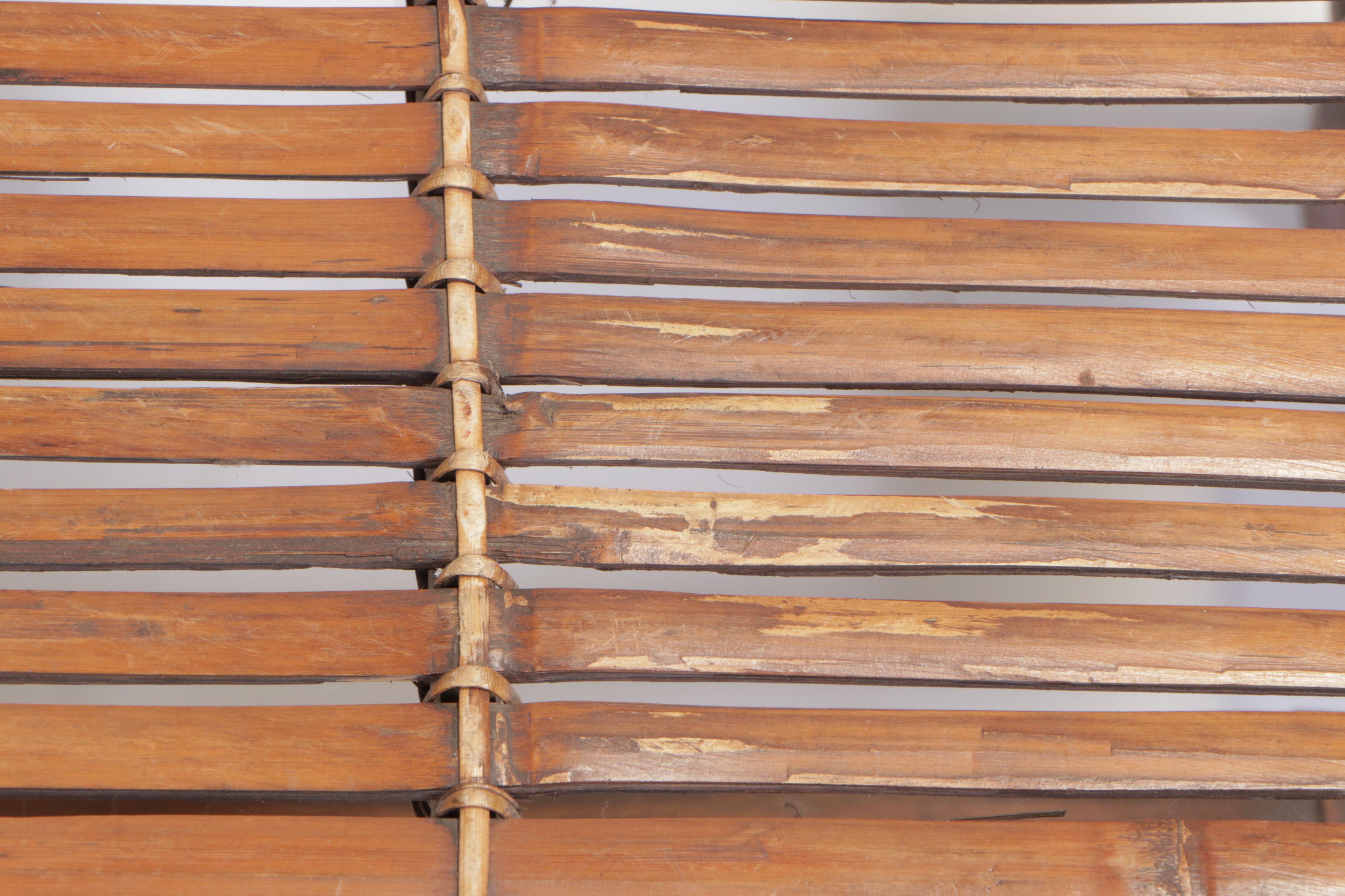 Chinese Bamboo End Table, Mid to Late 20th Century