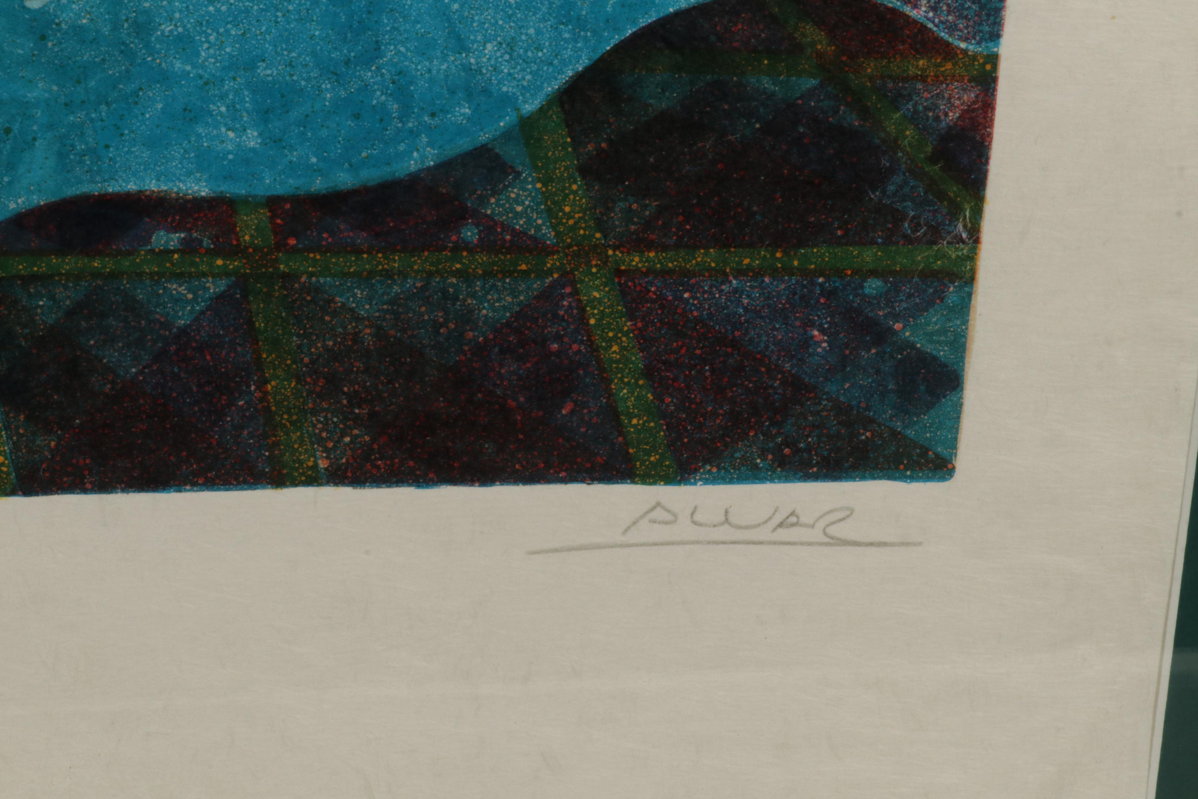 Àlvar Suñol "Suite Biblique II" Embossed Lithograph "Samson and Delilah," 1990