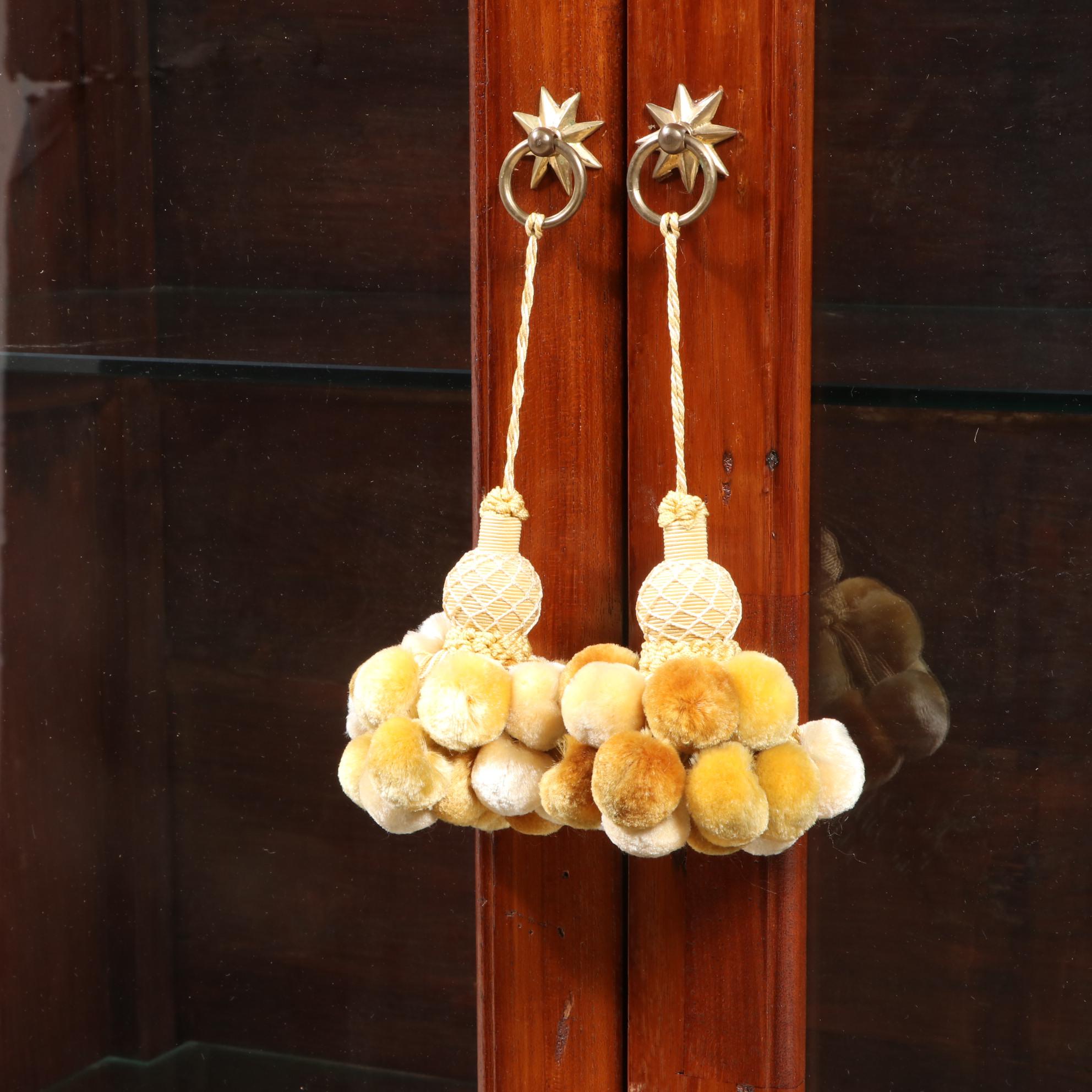 Indonesian Hand Carved Teak Illuminated Display Cabinet