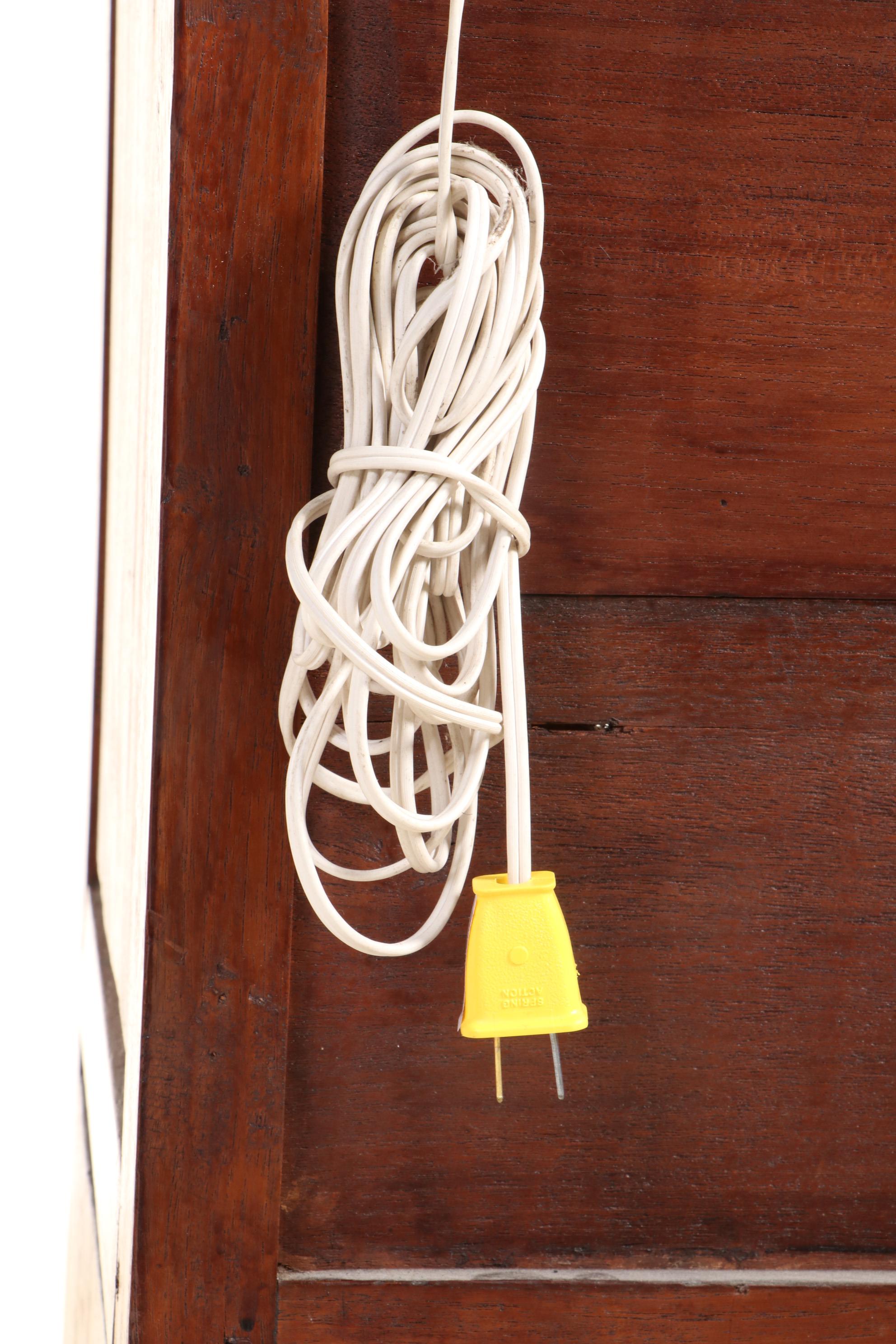 Indonesian Hand Carved Teak Illuminated Display Cabinet