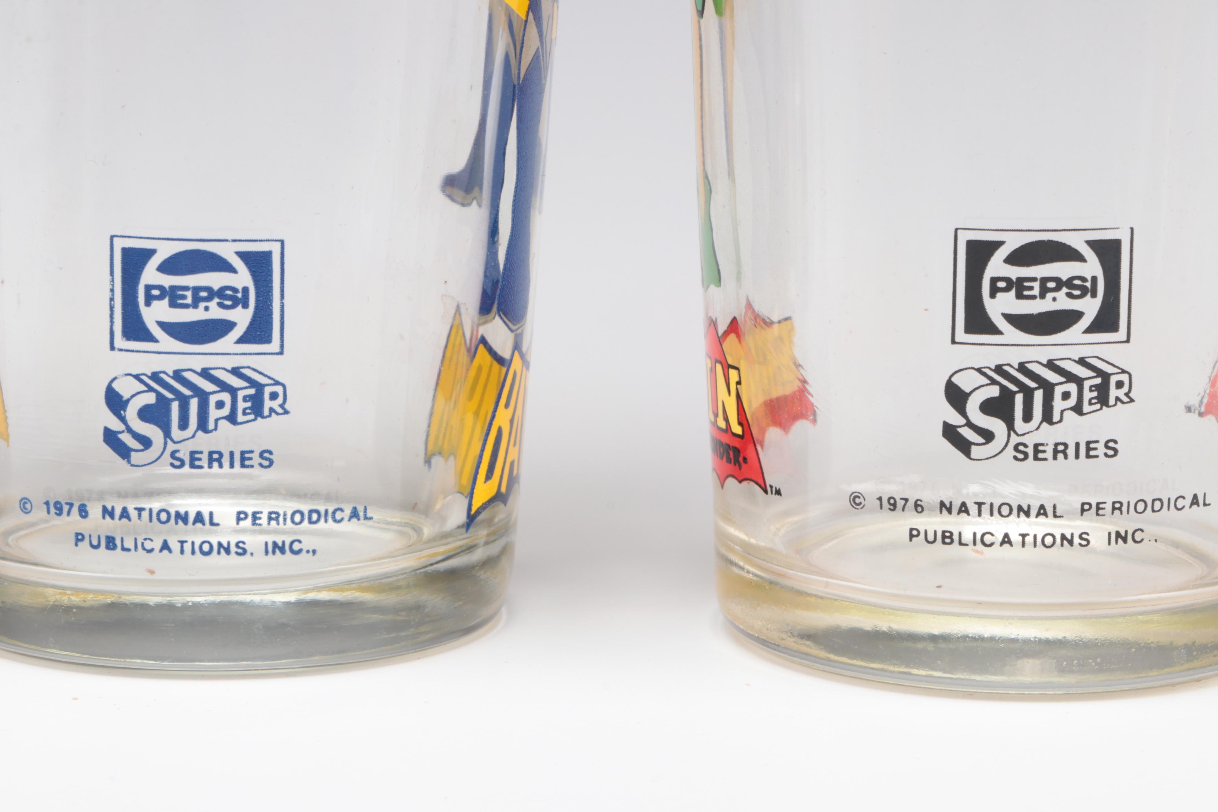 Pepsi's "Superman", "Shazam", "Batman" and Other Super Series Glasses, 1976