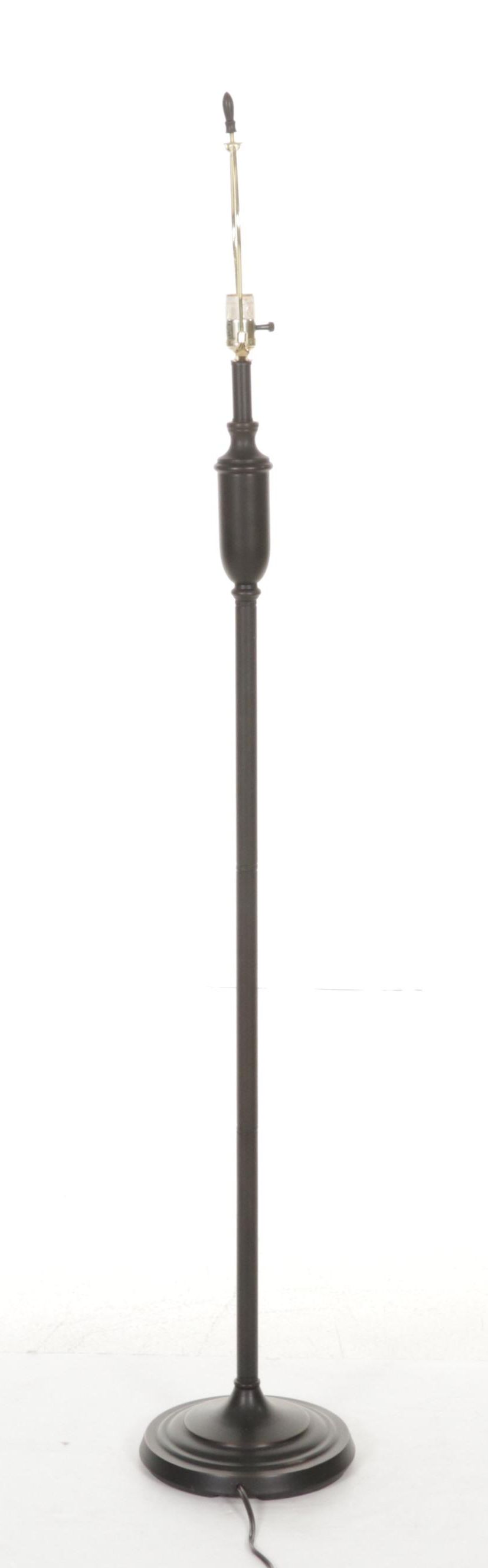 Coordinating Contemporary Floor and Table Lamps with Dark Bronze Finish