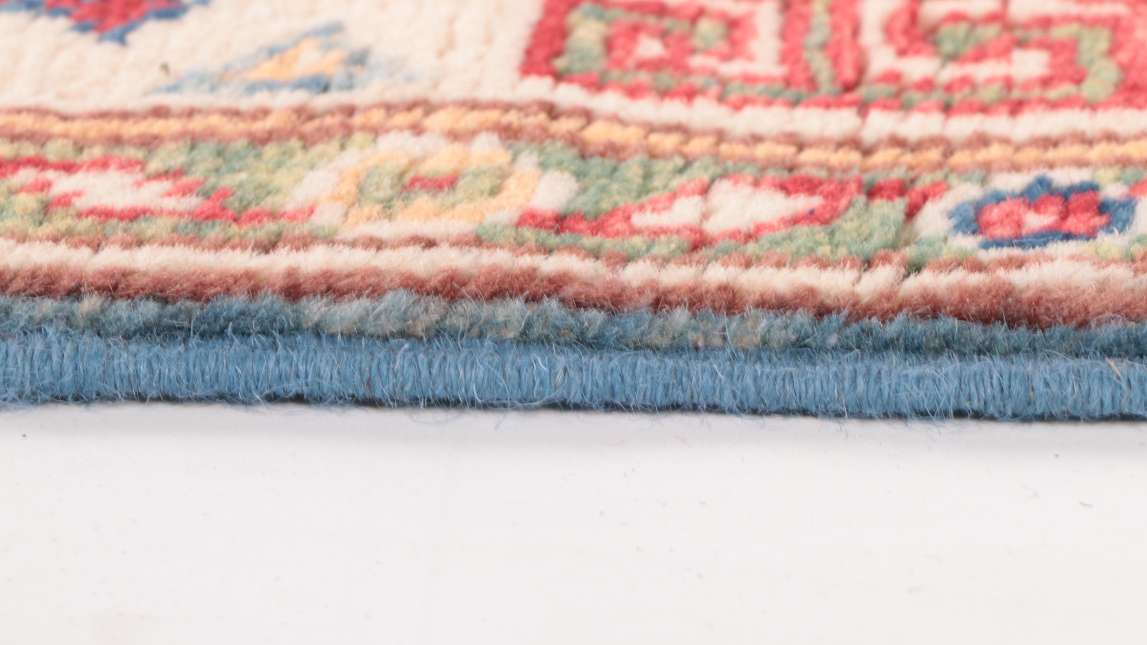 3'5 x 5' Hand-Knotted Pakistani Kazak Area Rug