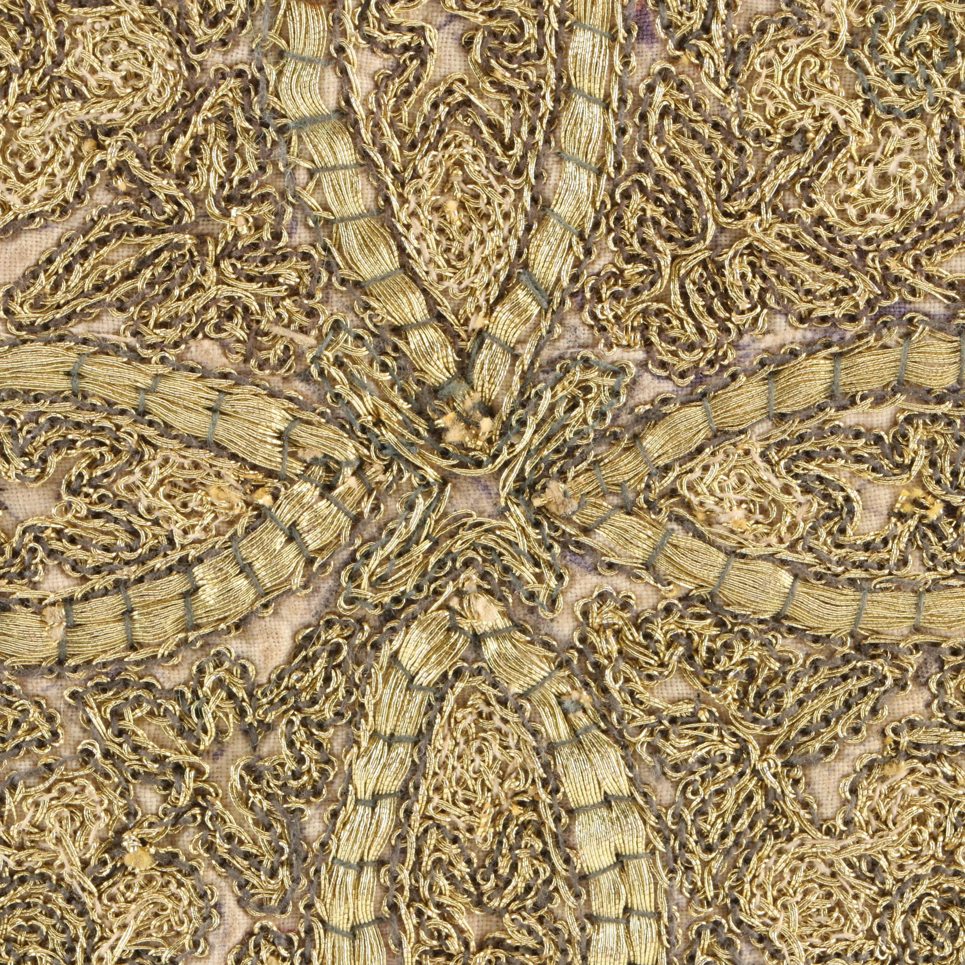 Pakistani Floral Embroidered Kufi Hat