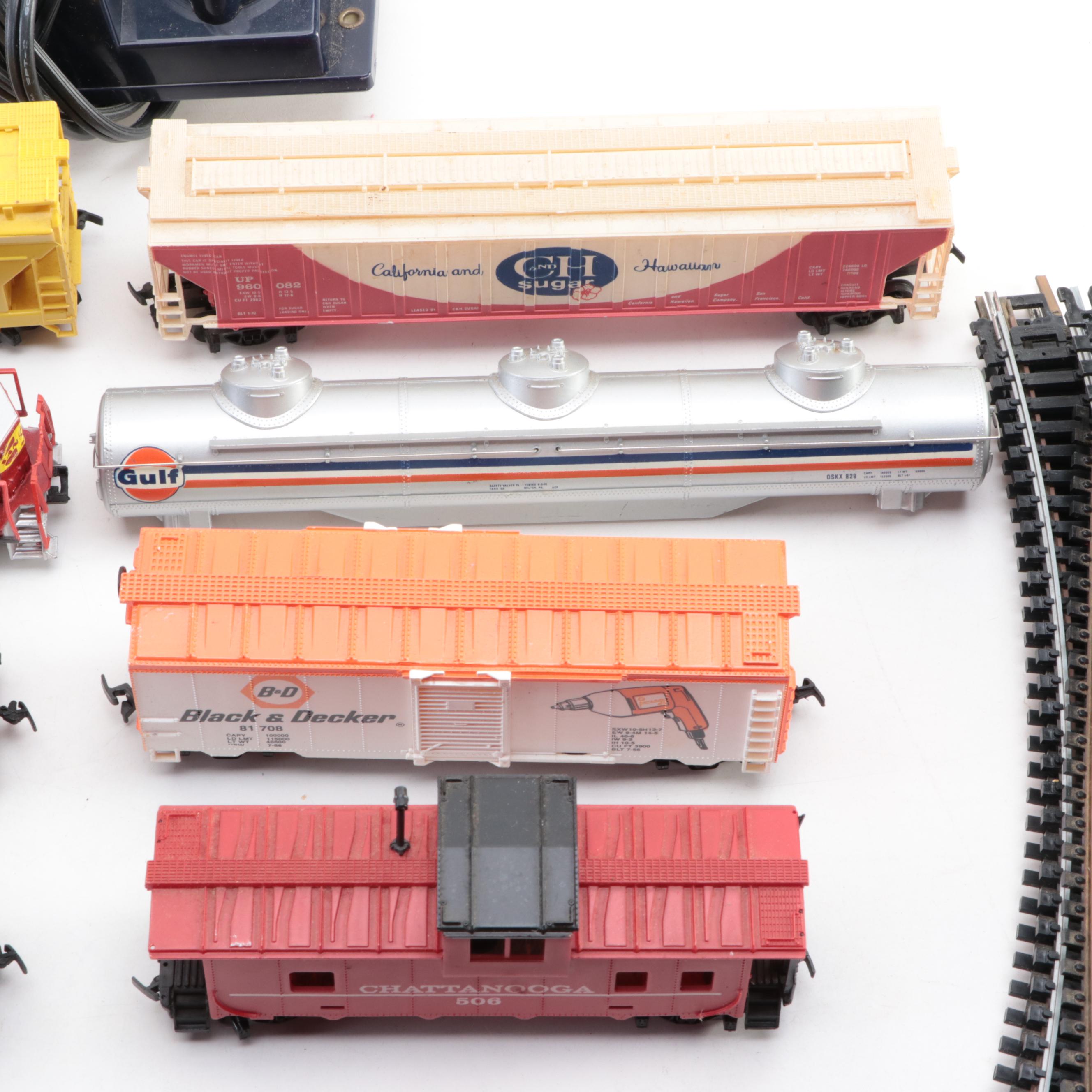 Tyco and Life-Like HO Model Electric Train Locomotive, Tracks, Cars and More