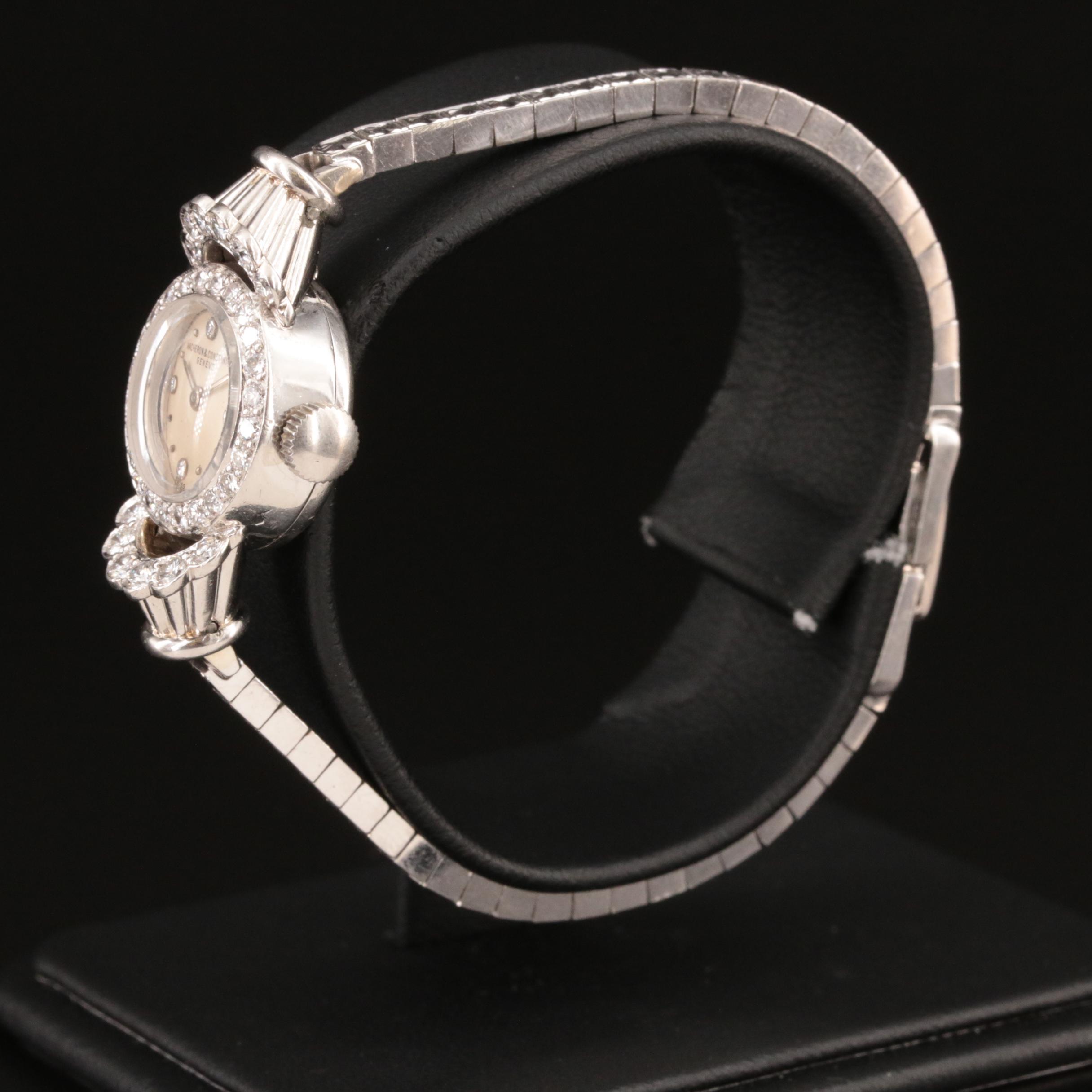 14K Diamond and Platinum Vacheron & Constatin Watch