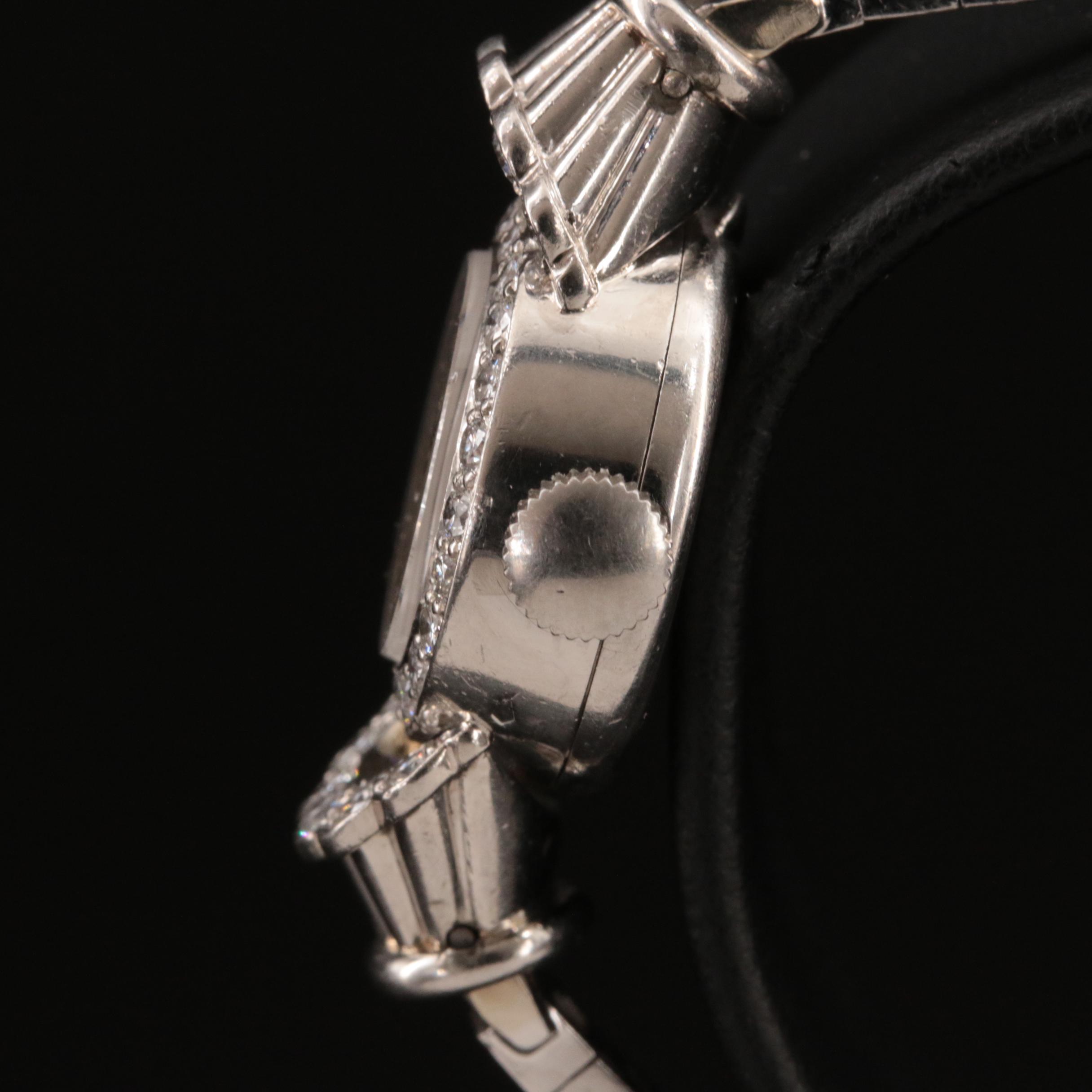 14K Diamond and Platinum Vacheron & Constatin Watch