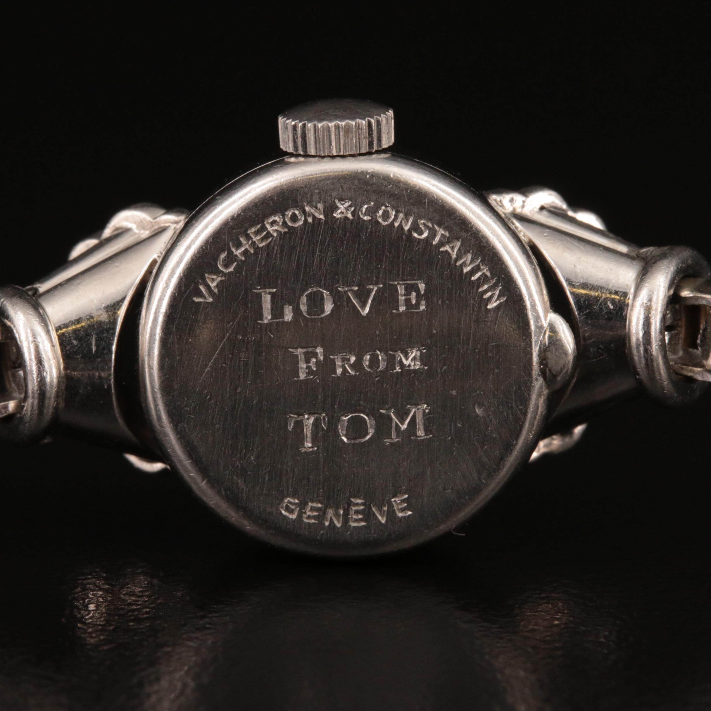 14K Diamond and Platinum Vacheron & Constatin Watch