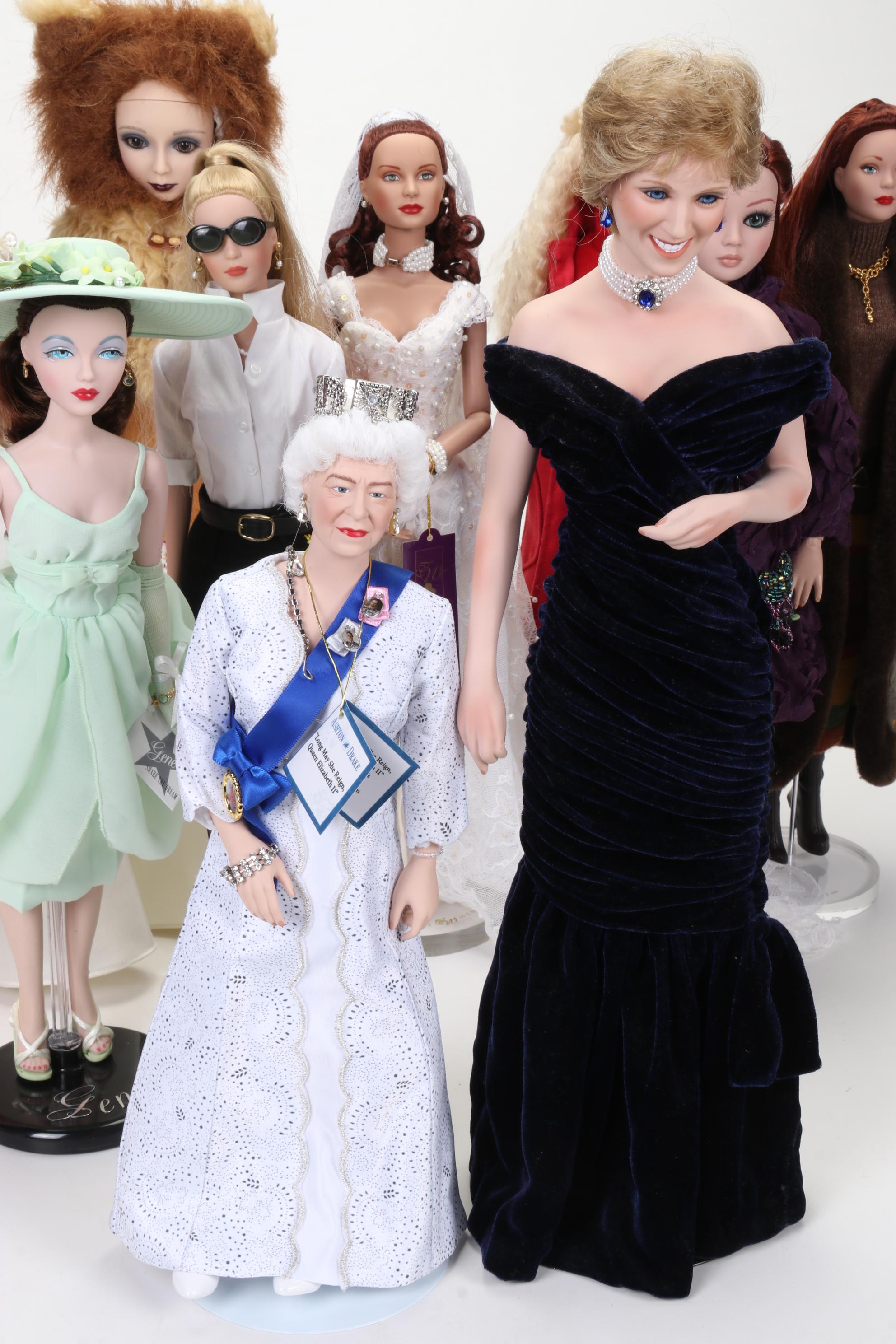 Goodreau, Ashton-Drake, Madame Alexander, and Other Dolls Feat. "Princess Diana"