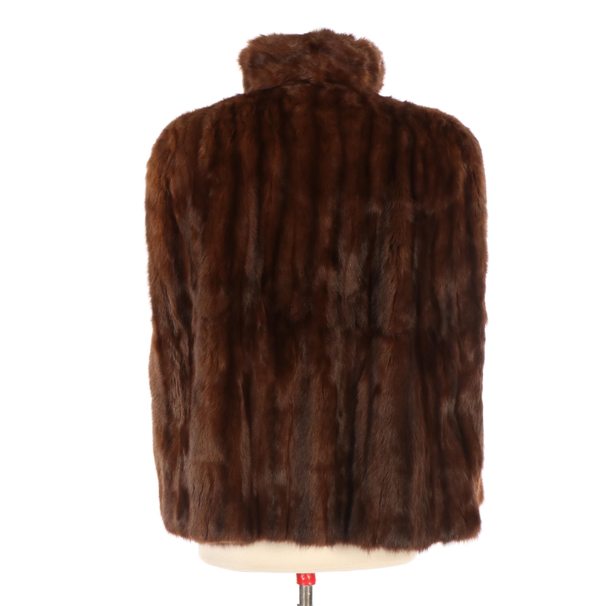 Medium Brown Squirrel Fur Stole by Truesdell