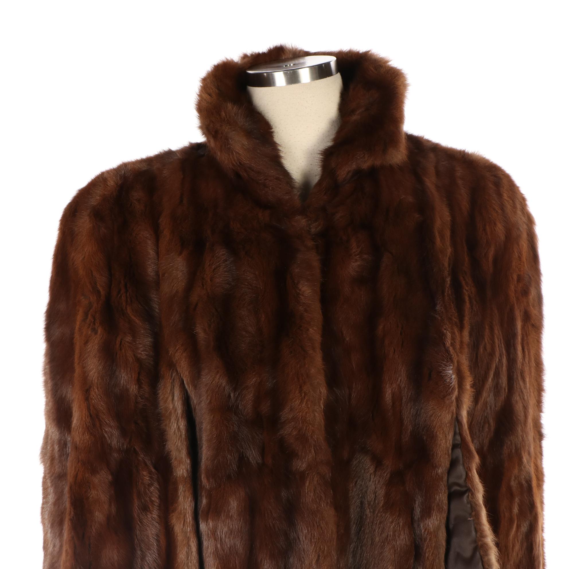 Medium Brown Squirrel Fur Stole by Truesdell