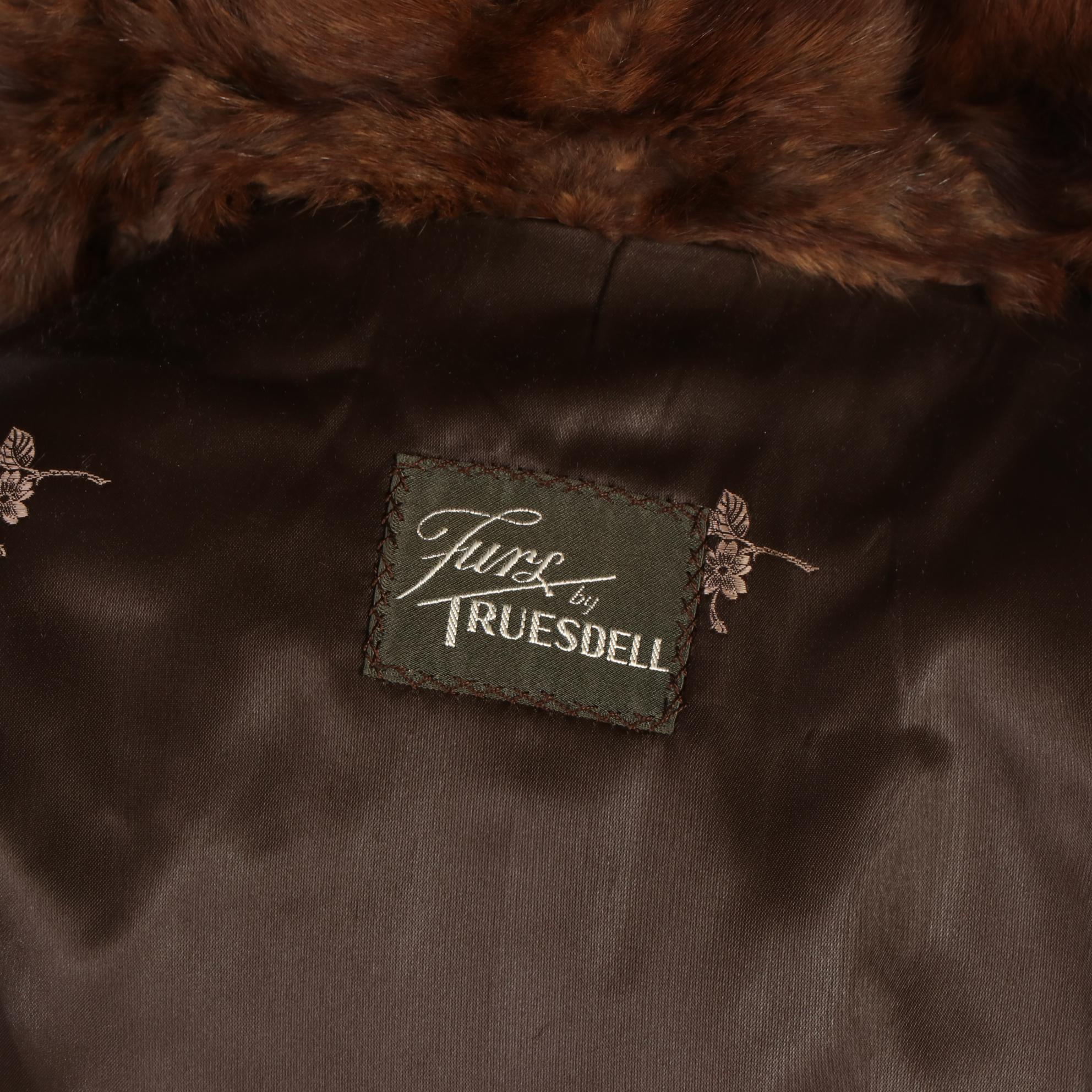 Medium Brown Squirrel Fur Stole by Truesdell