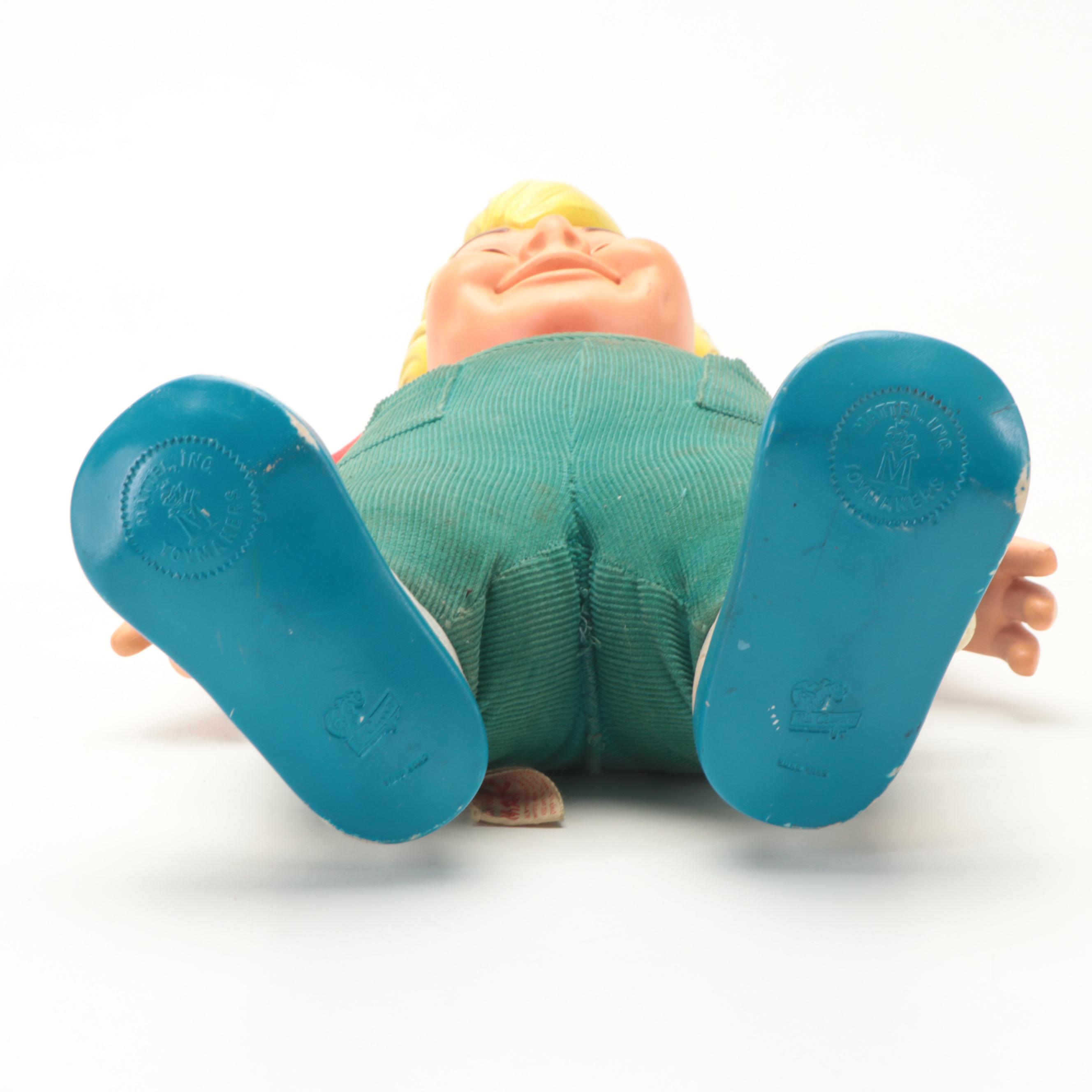 Mattel "Beany" Talking Doll with Dakin "Big Boy" Advertising Doll