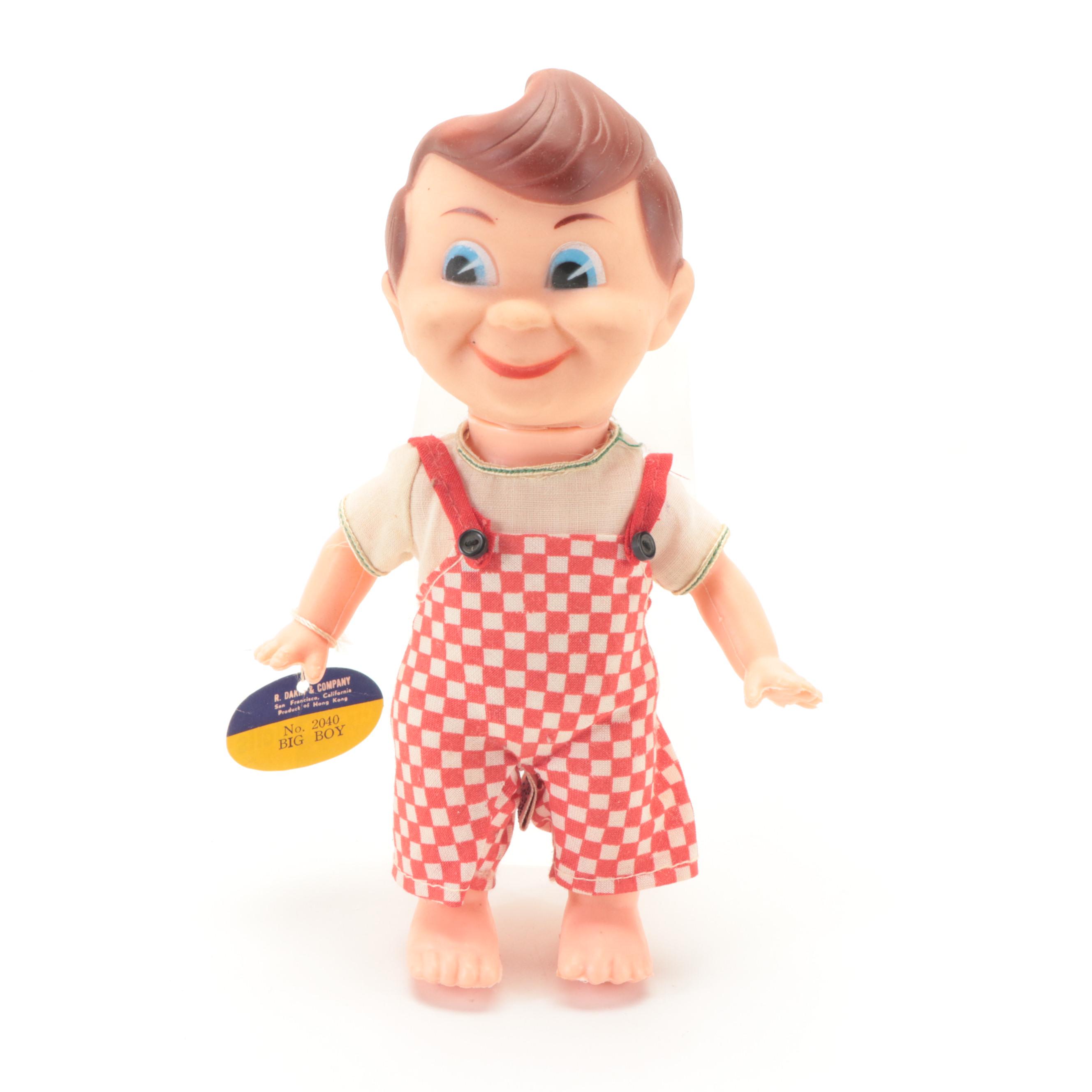 Mattel "Beany" Talking Doll with Dakin "Big Boy" Advertising Doll