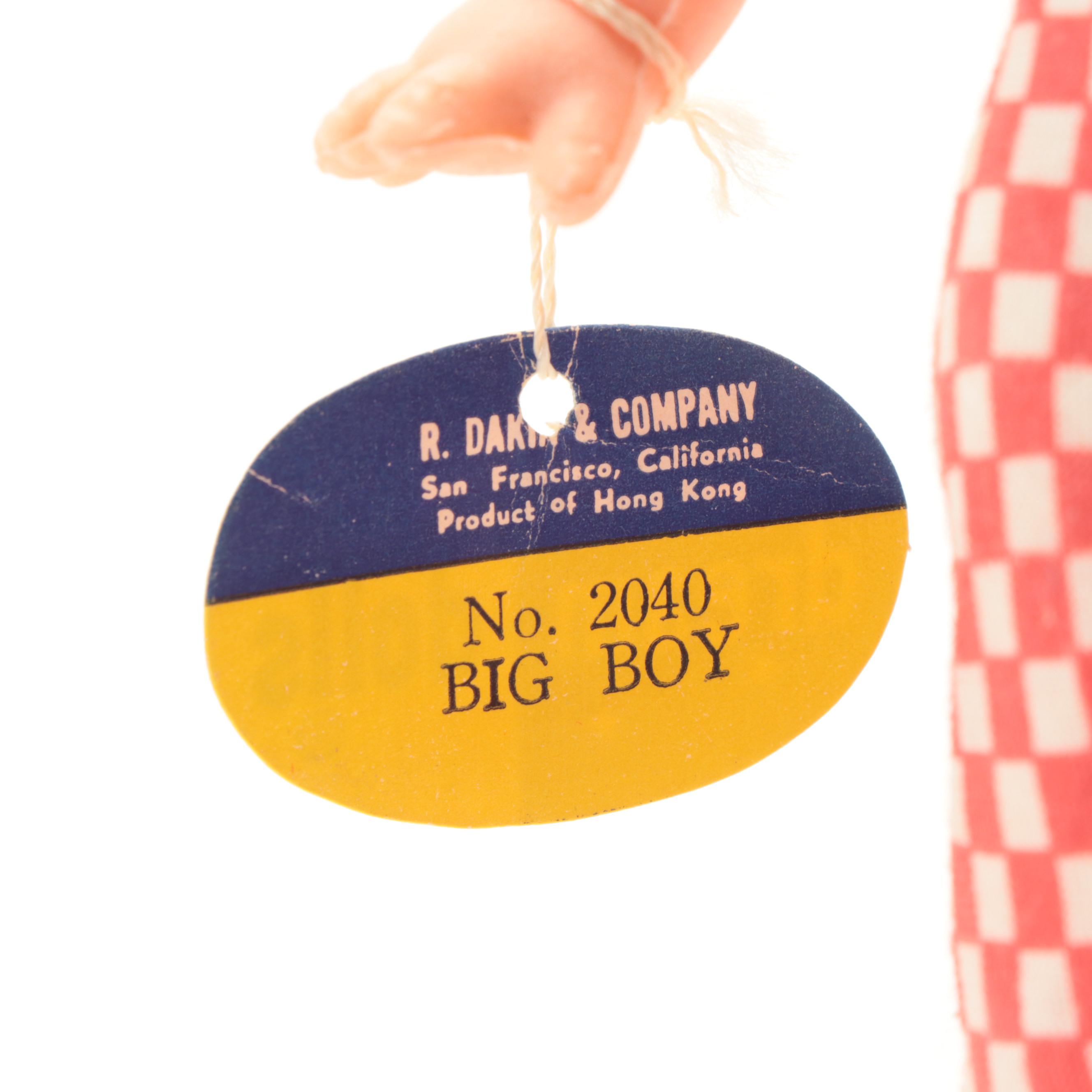 Mattel "Beany" Talking Doll with Dakin "Big Boy" Advertising Doll