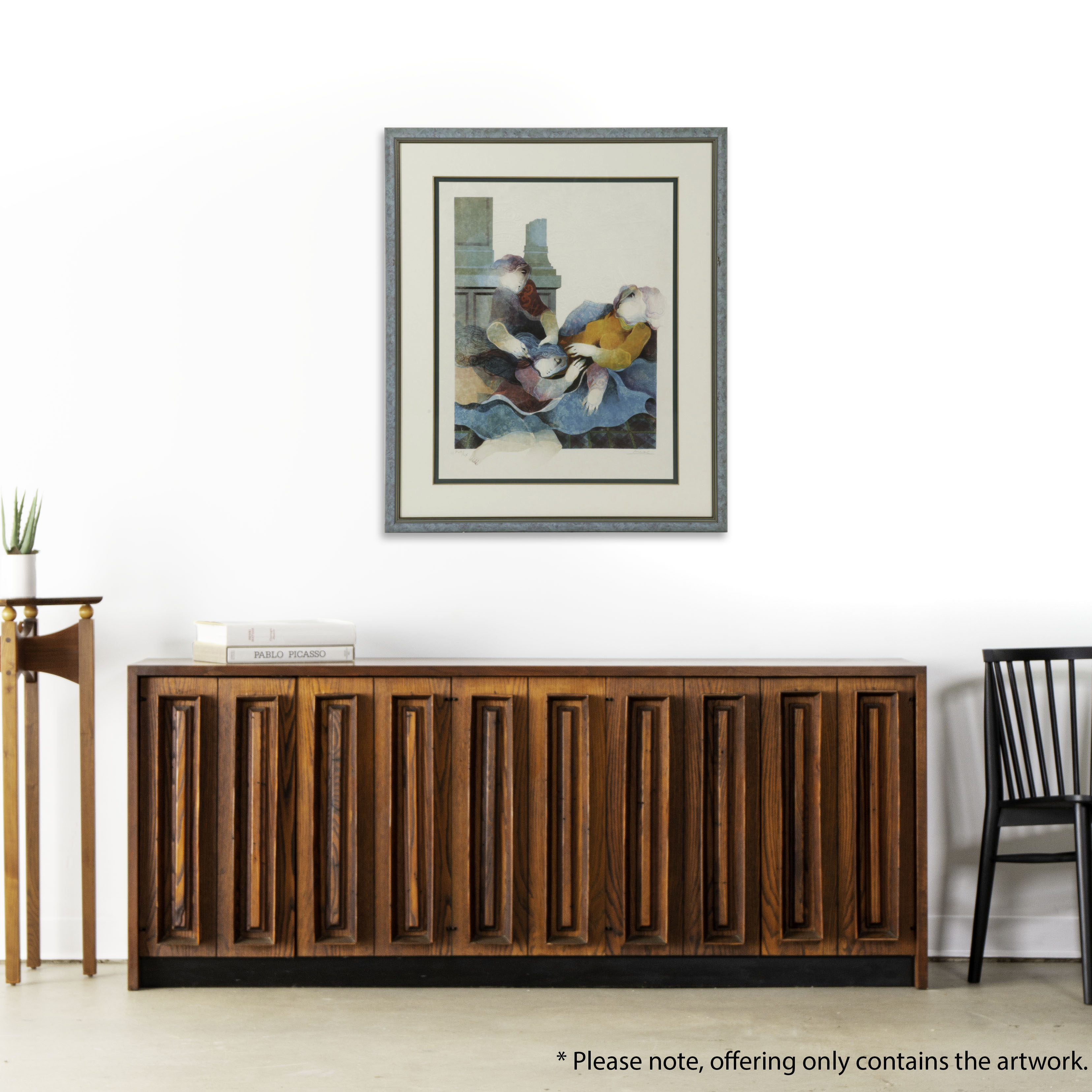 Àlvar Suñol "Suite Biblique II" Embossed Lithograph "Samson and Delilah," 1990