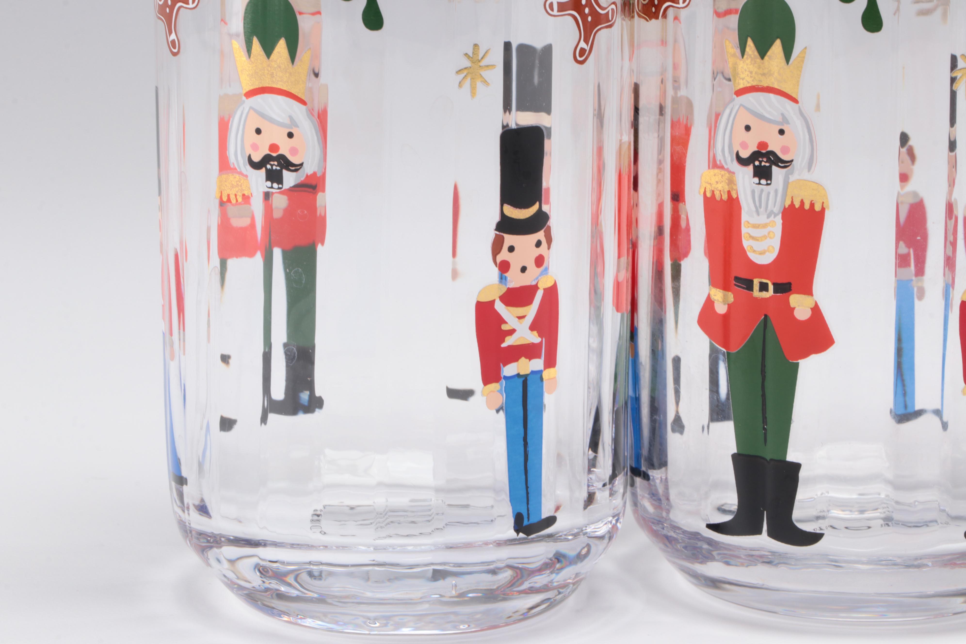 Rifle Paper Co. For Anthropologie Nutcracker Glasses
