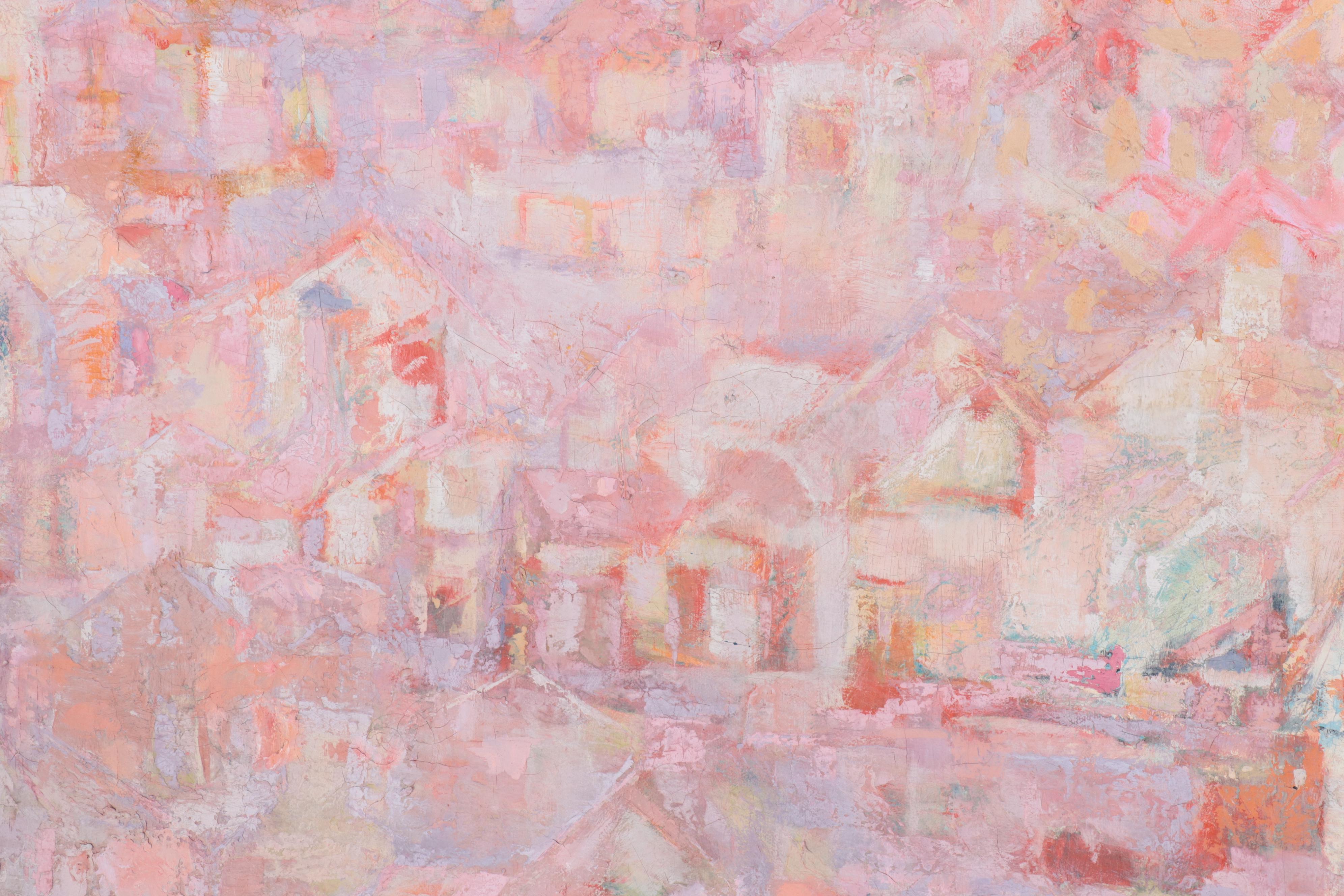 James E. Morgan Oil Painting "A Rare Day in San Francisco"